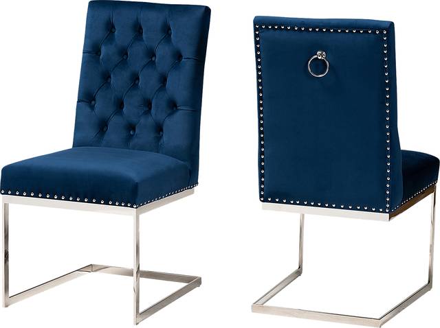 Cofrin Blue Side Chair, Set of 2 - Thumbnail - Image 1