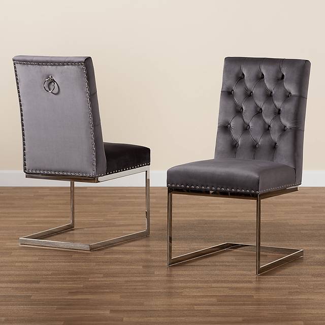 Cofrin Gray Side Chair, Set of 2 - Thumbnail - Image 2
