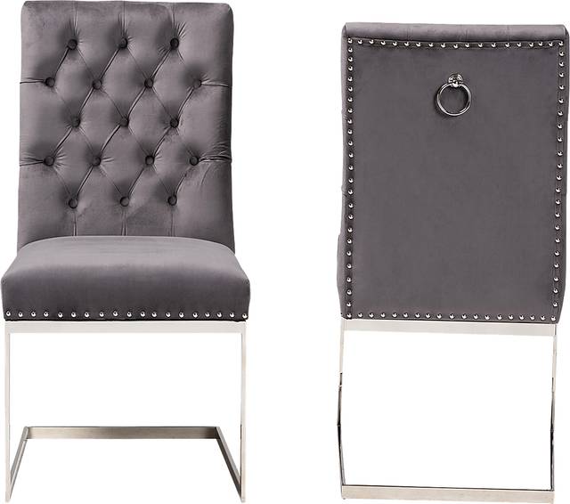 Cofrin Gray Side Chair, Set of 2 - Thumbnail - Image 4