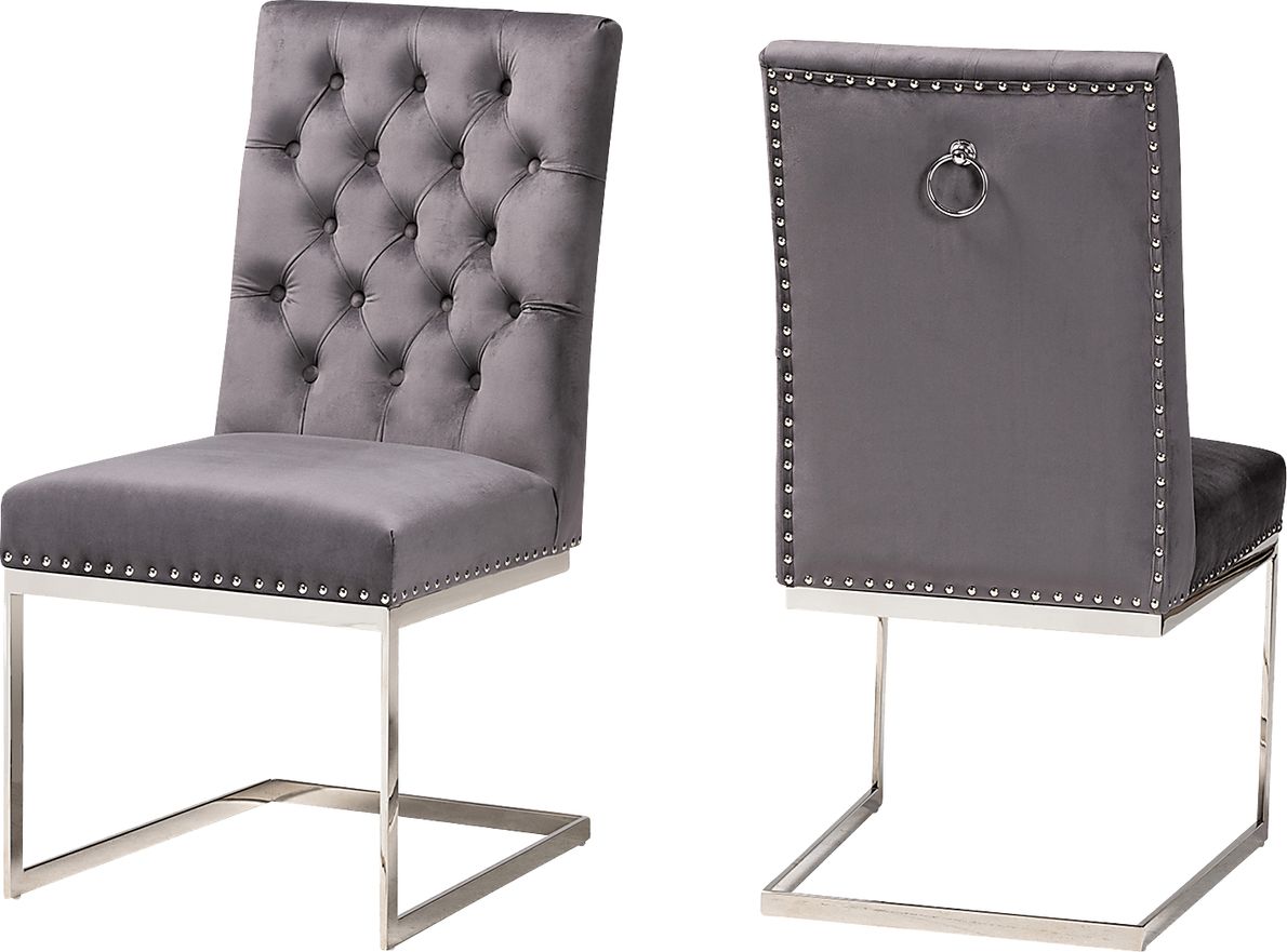 Cofrin Gray Side Chair, Set of 2