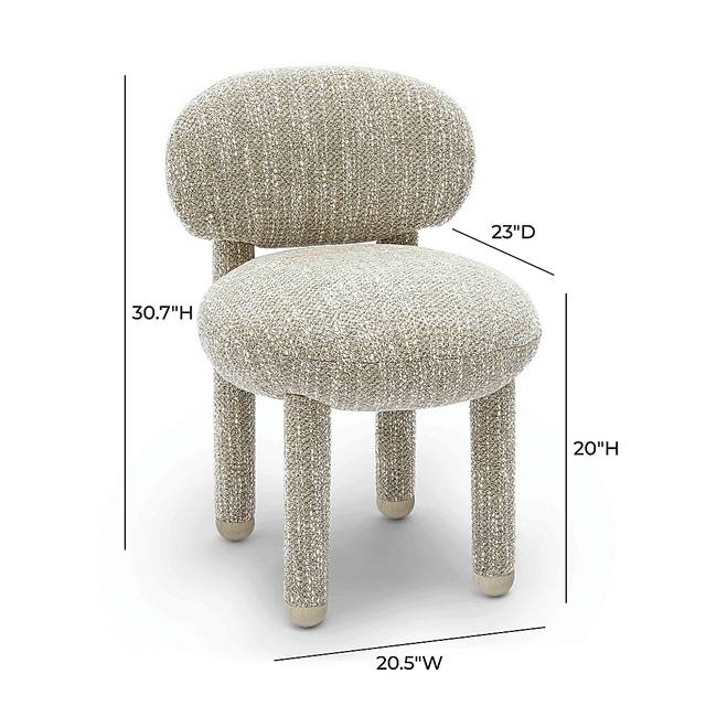Cojack I Beige Dining Chair - Thumbnail - Image 7