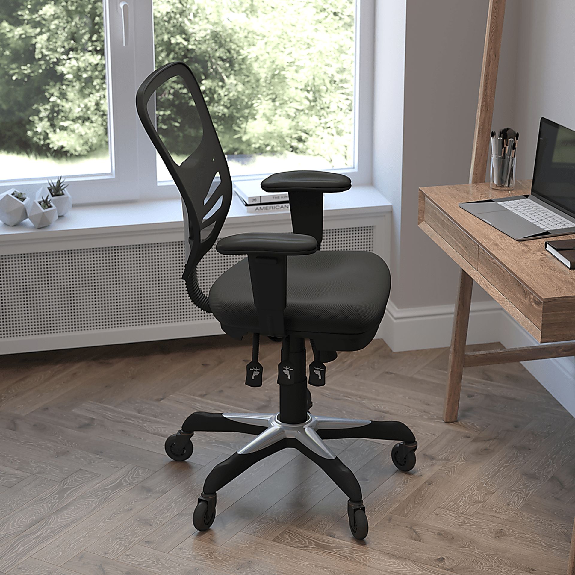 Cokeron Black Office Chair - Image 2
