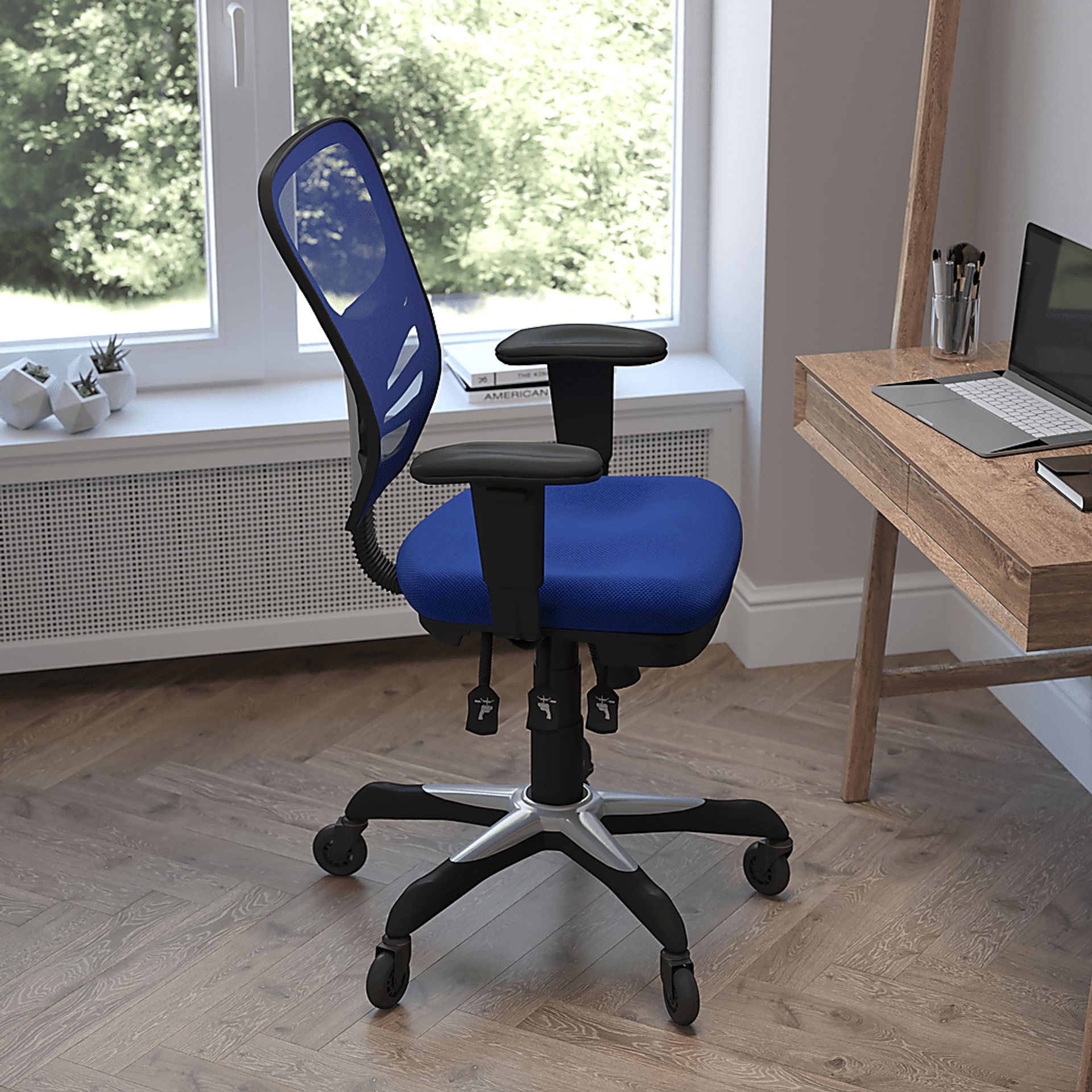 Cokeron Blue Office Chair - Image 2