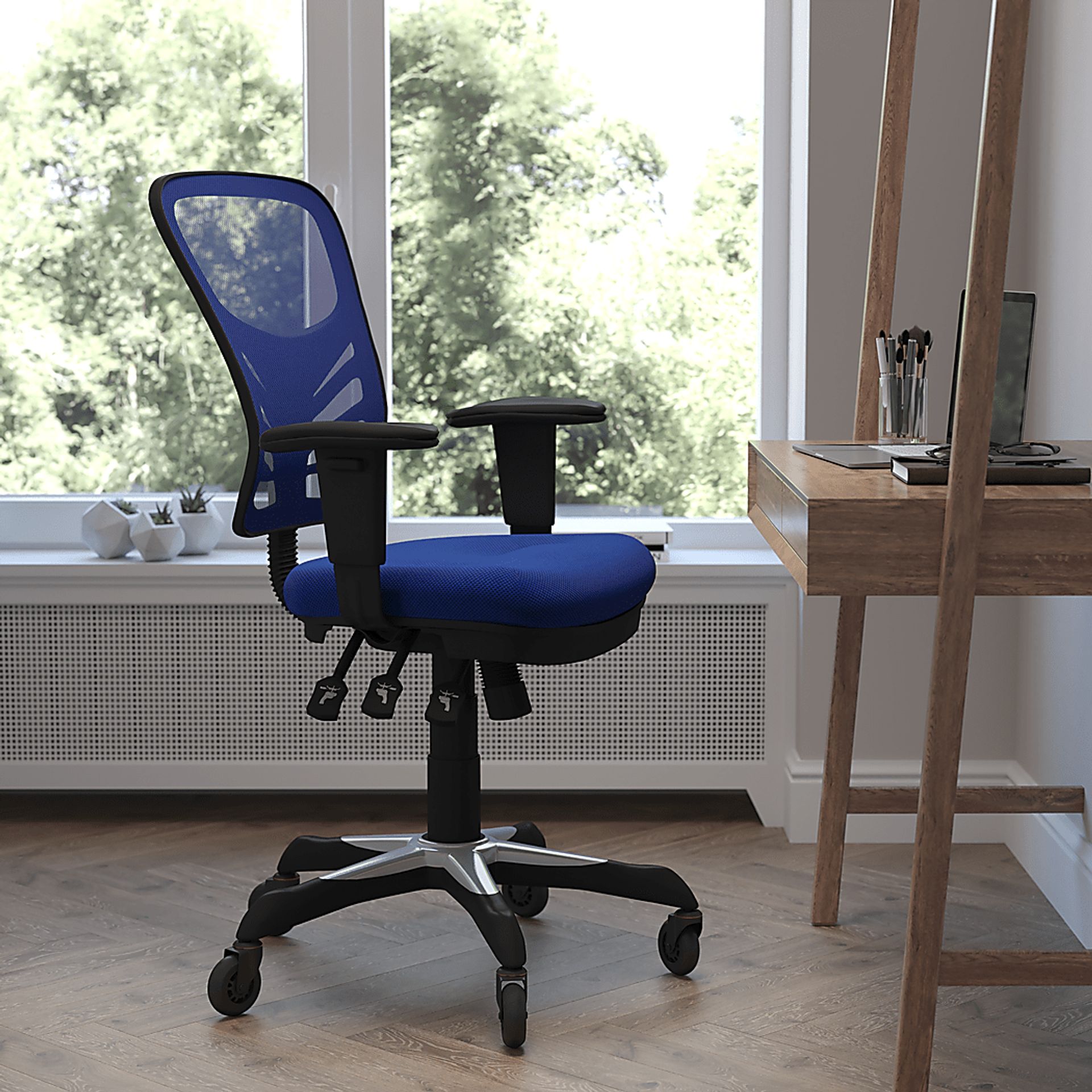 Cokeron Blue Office Chair - Image 3