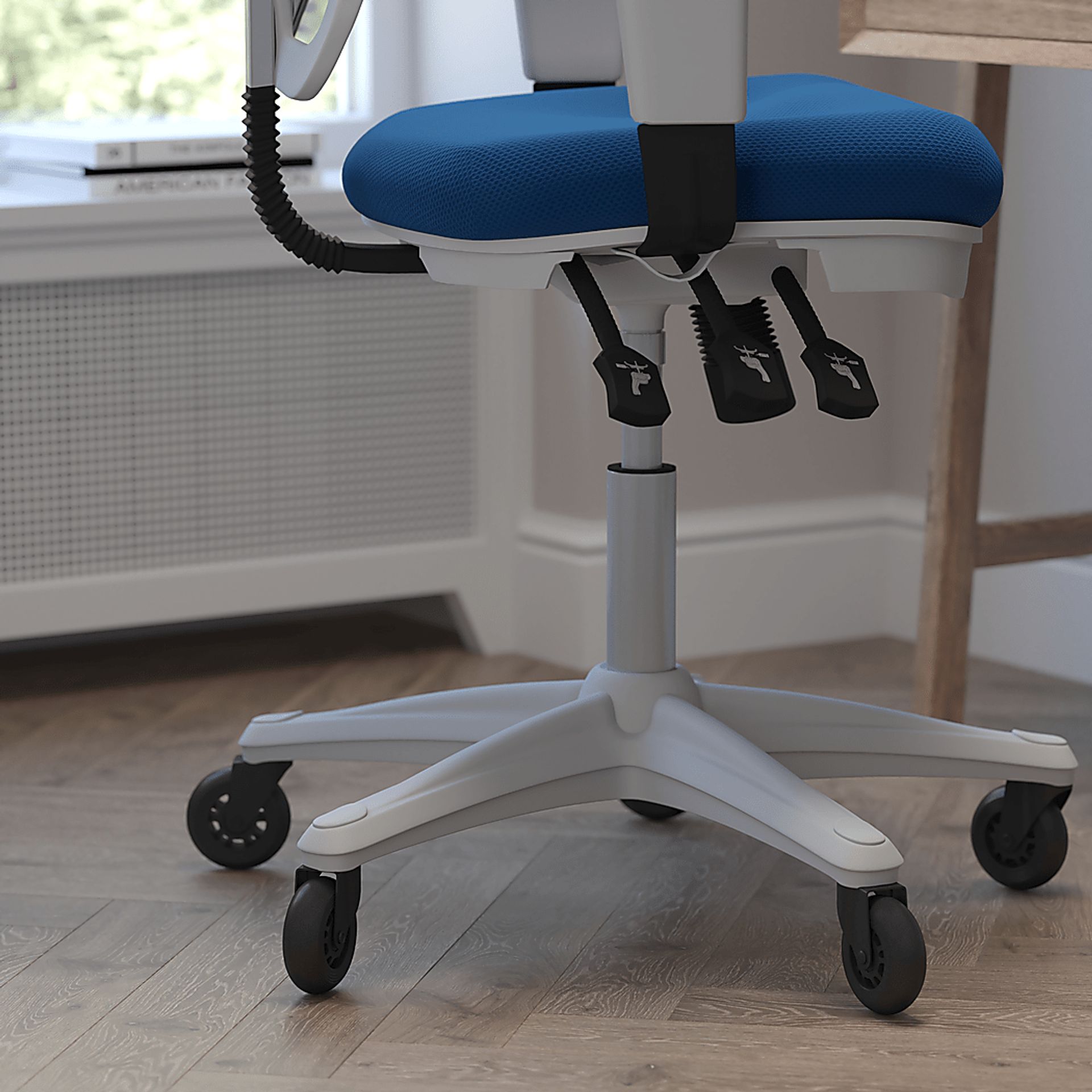 Cokeron Blue Office Chair - Image 4