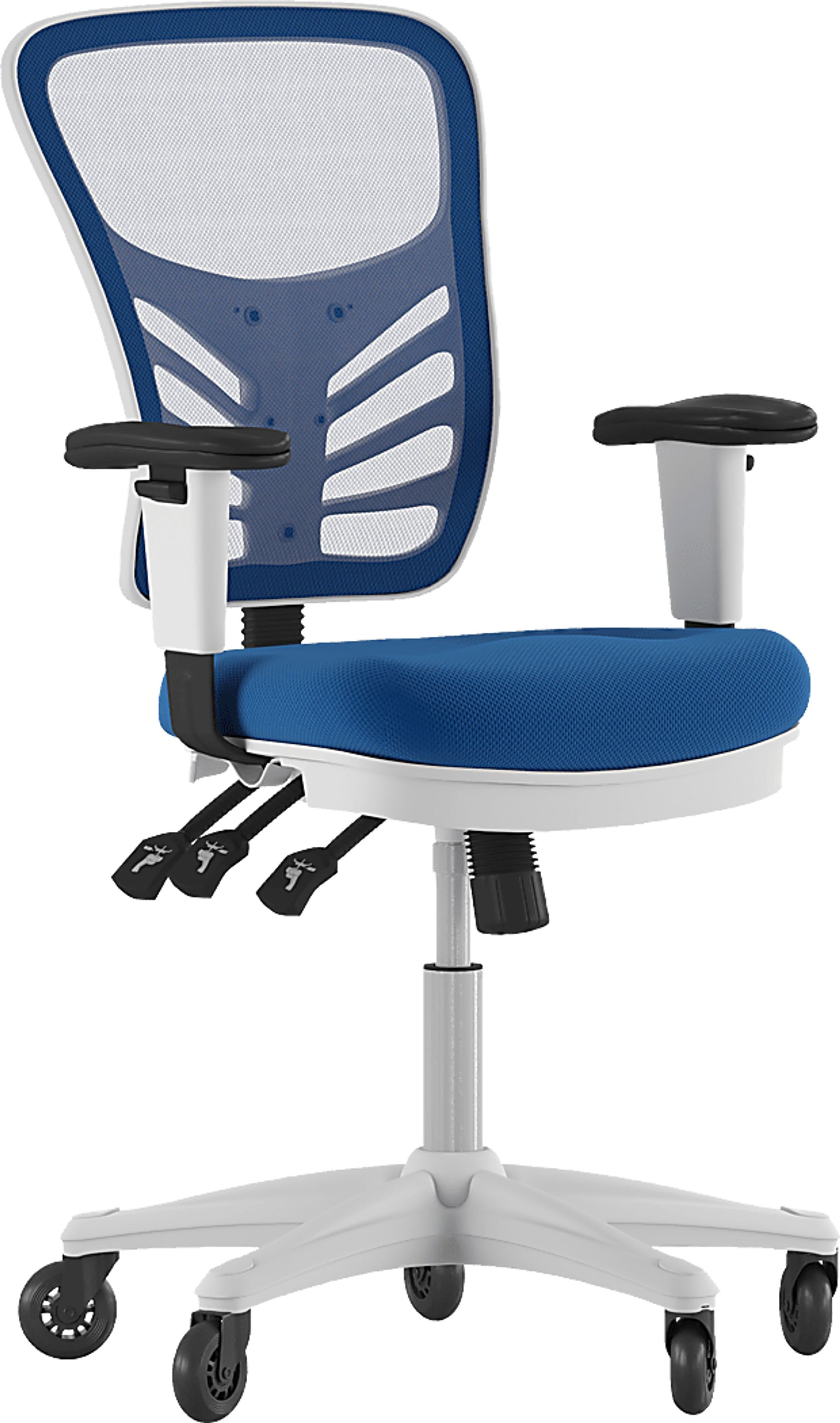 Cokeron Blue Office Chair - Image 1