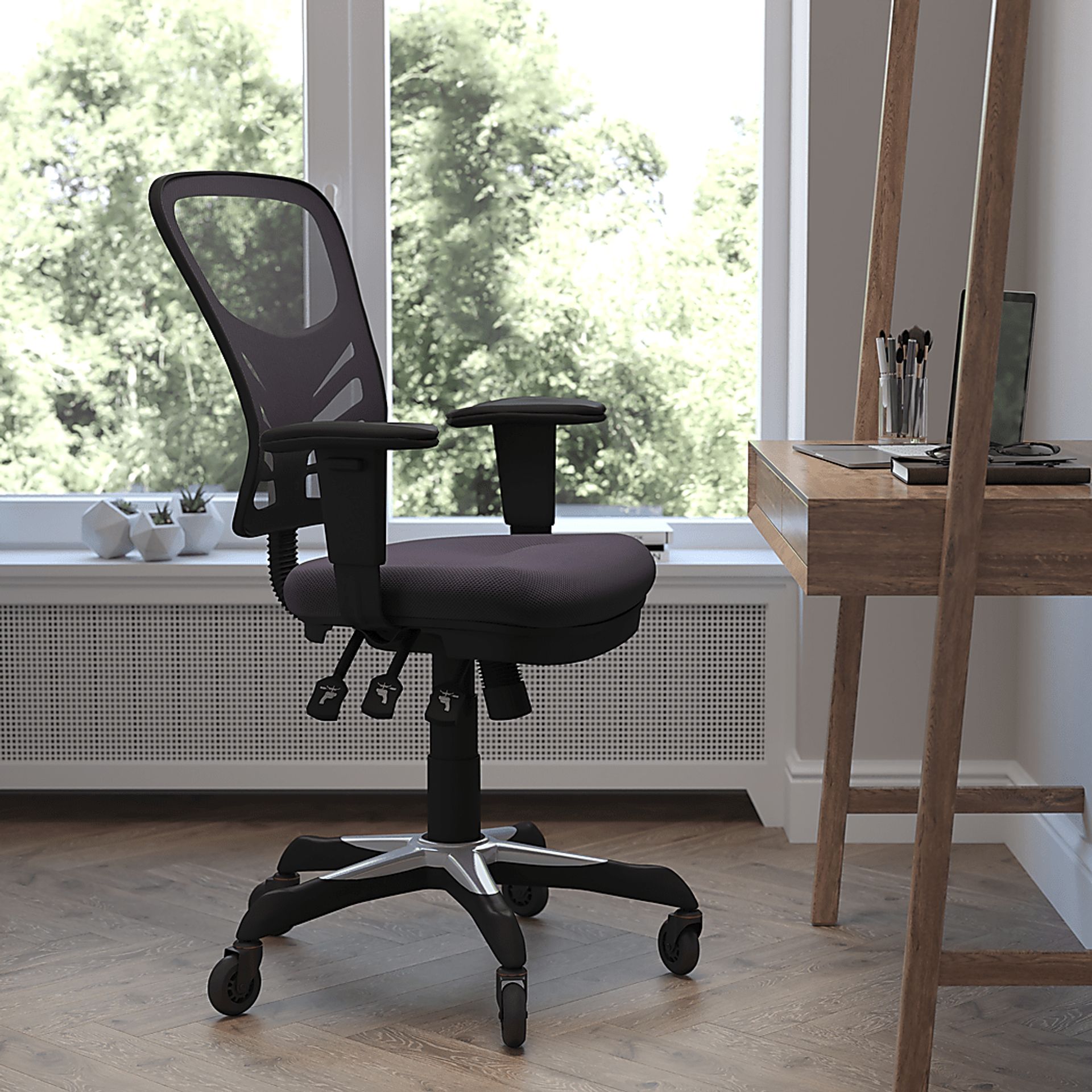 Cokeron Gray Office Chair - Image 3