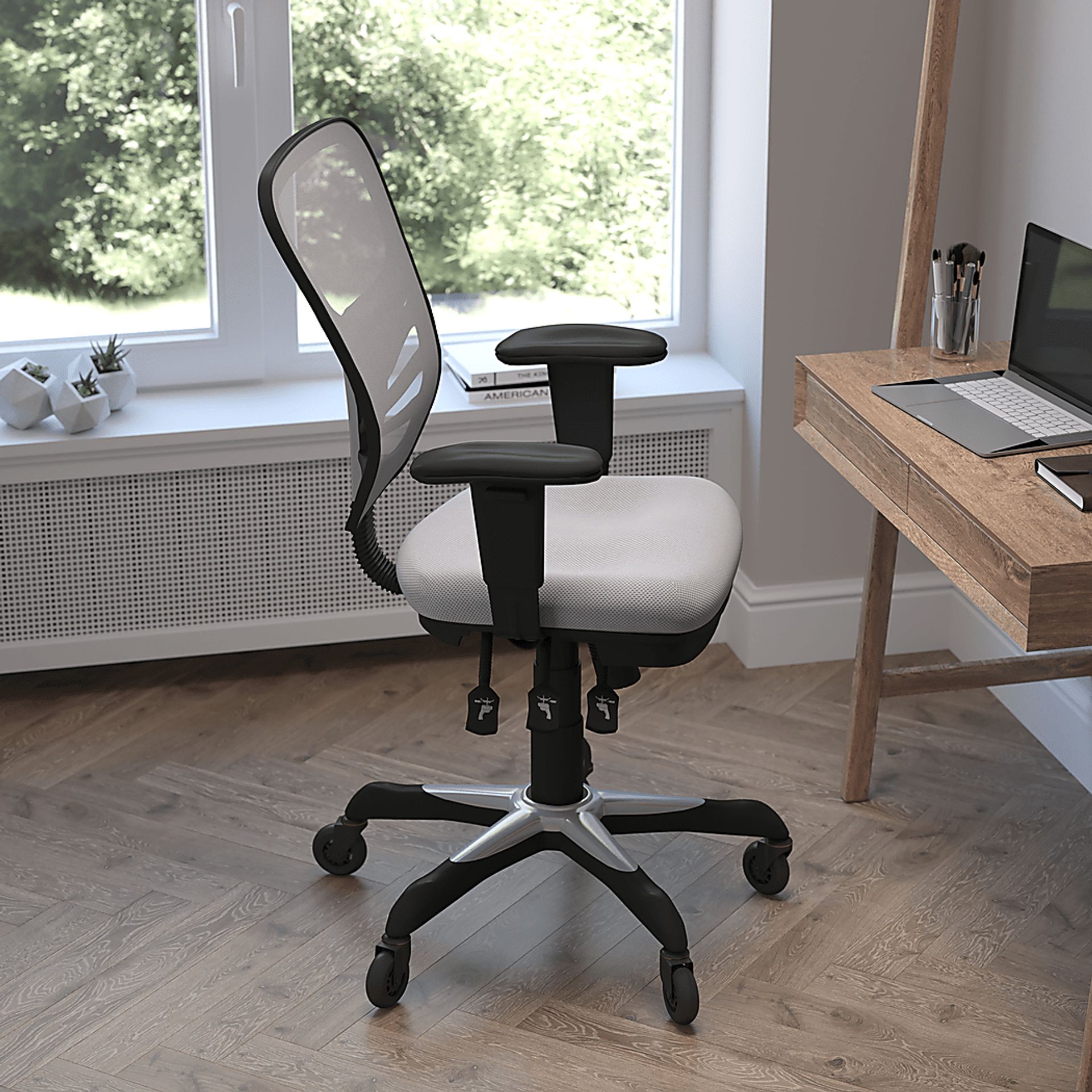 Cokeron Gray Office Chair - Image 2
