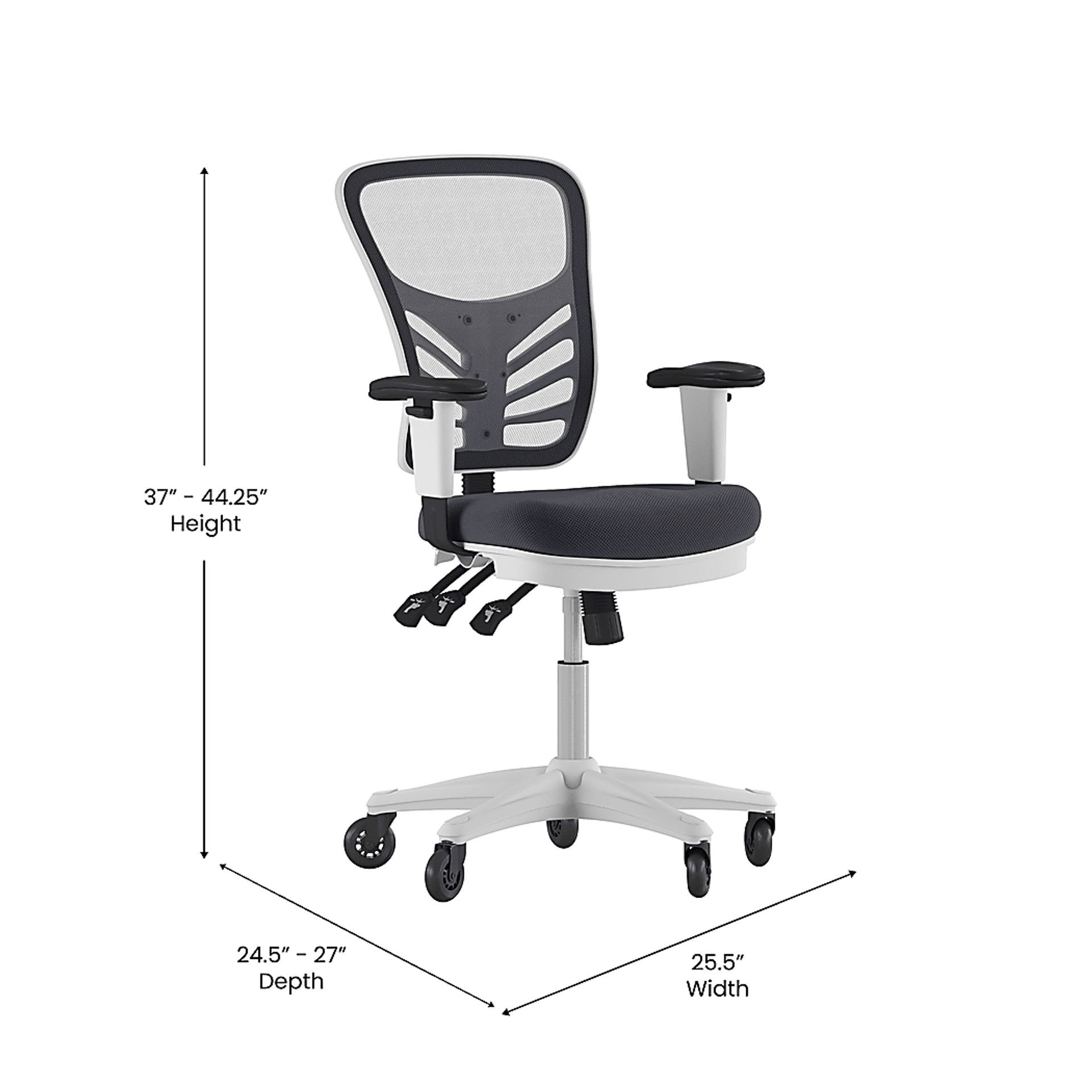 Cokeron Gray Office Chair - Image 6