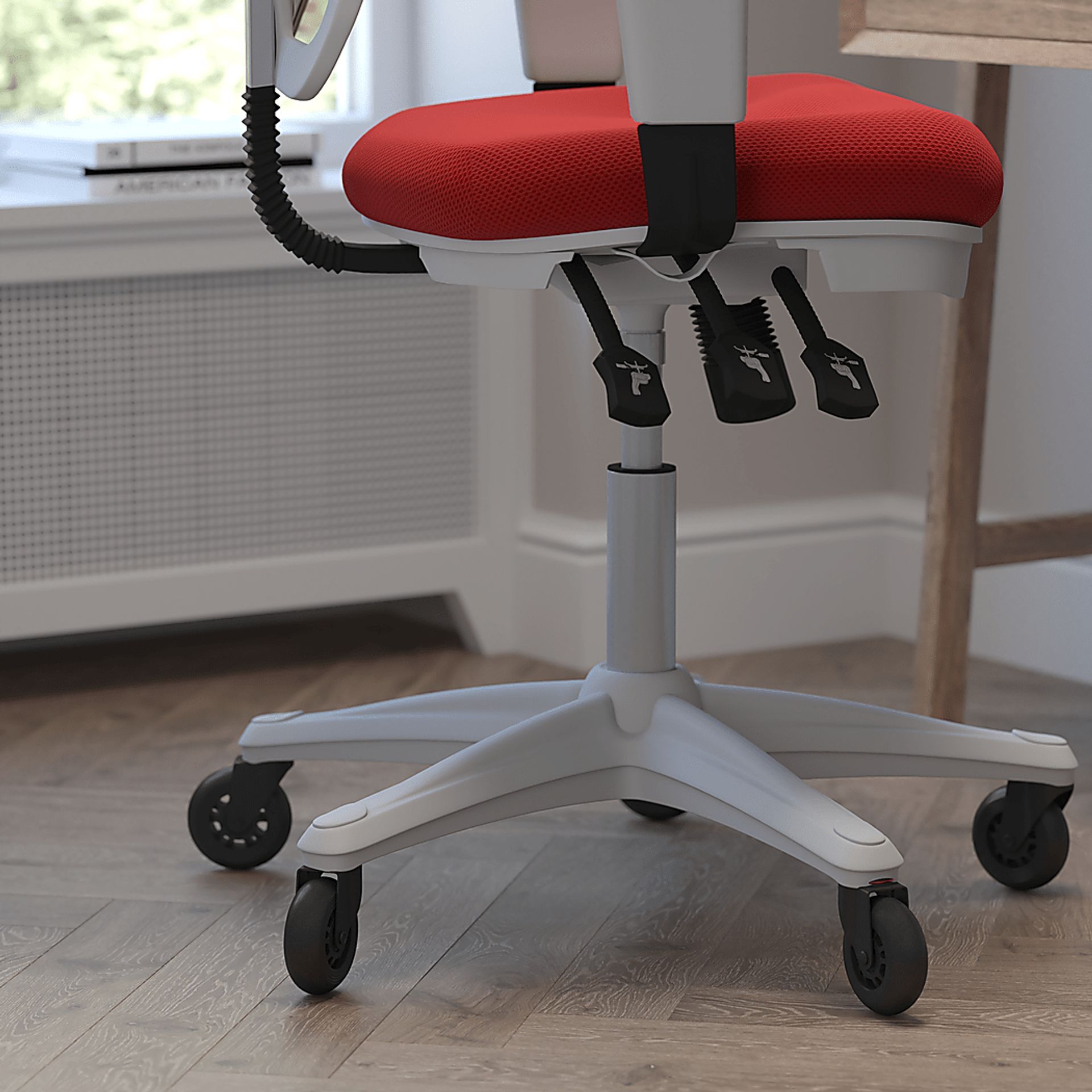 Cokeron Red Office Chair - Image 4