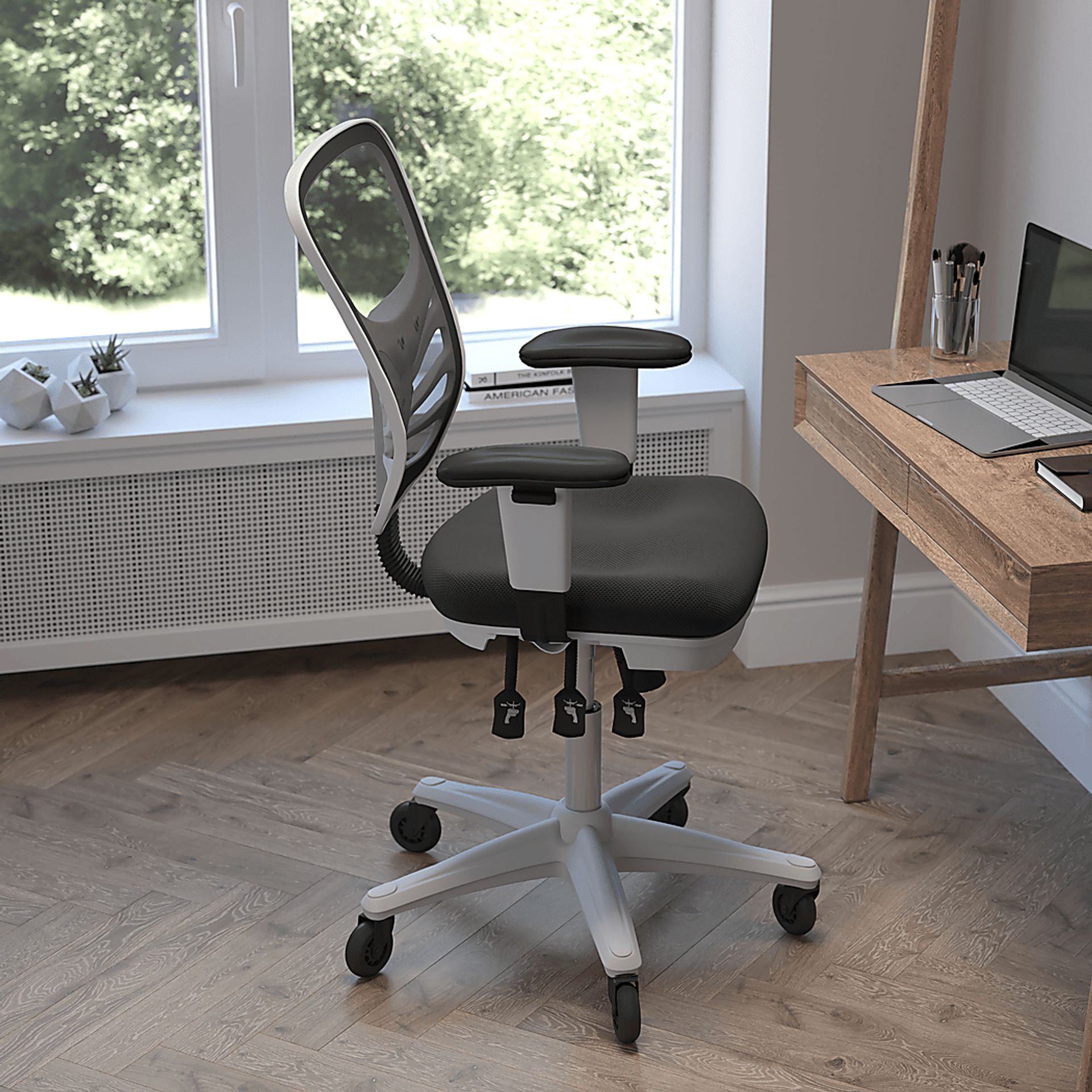 Cokeron White Office Chair - Image 2