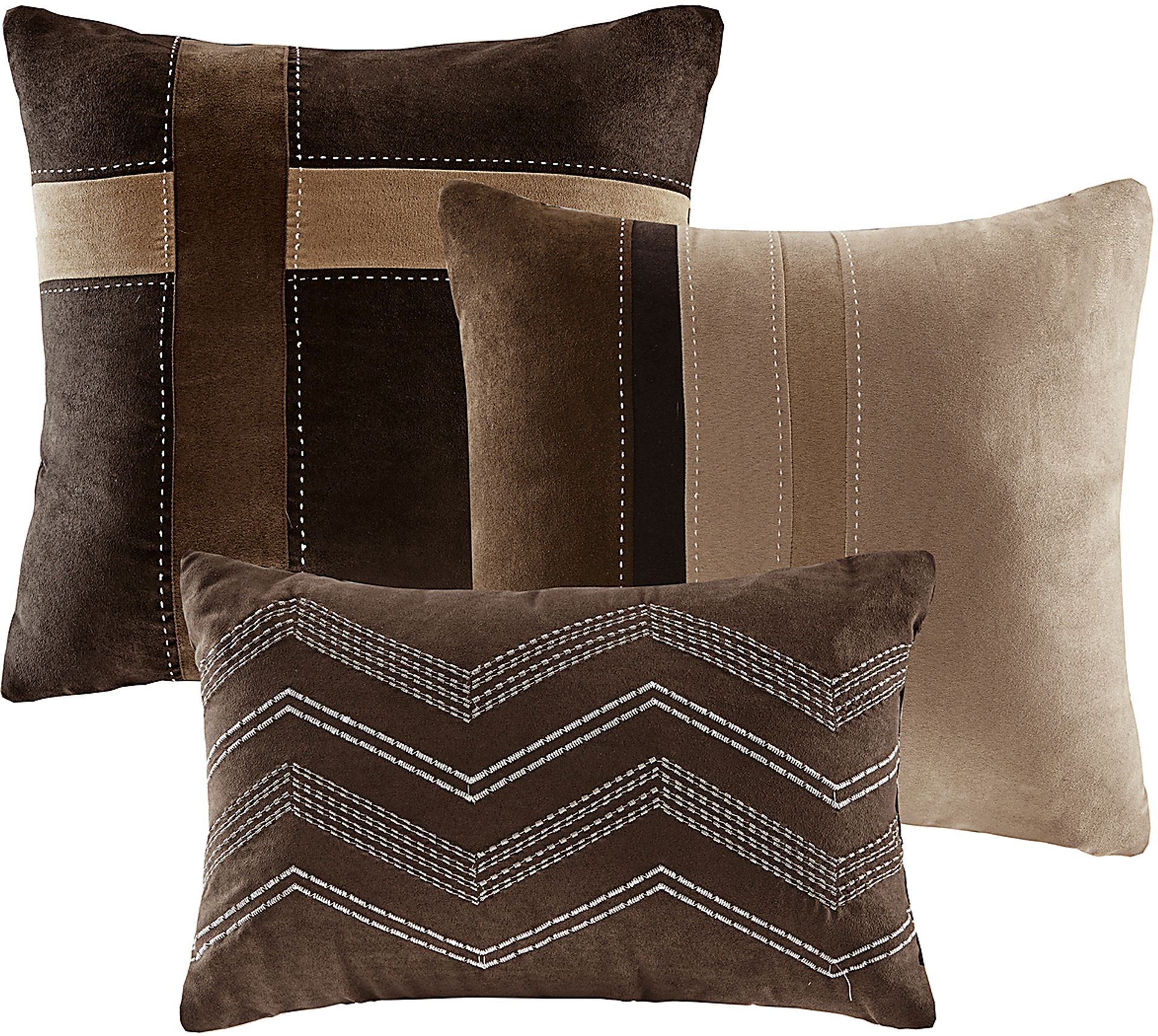 Colapissa Brown 7 Pc California King Comforter Set - Image 10
