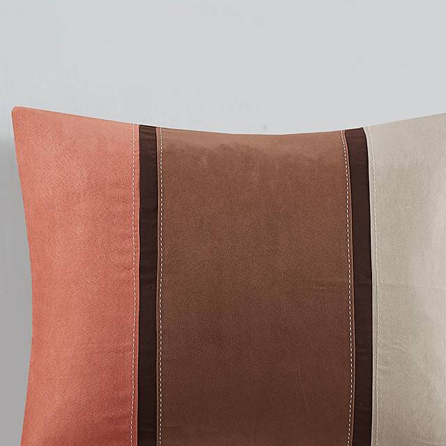 Colapissa Coral Brown 7 Pc Queen Comforter Set - Thumbnail - Image 15