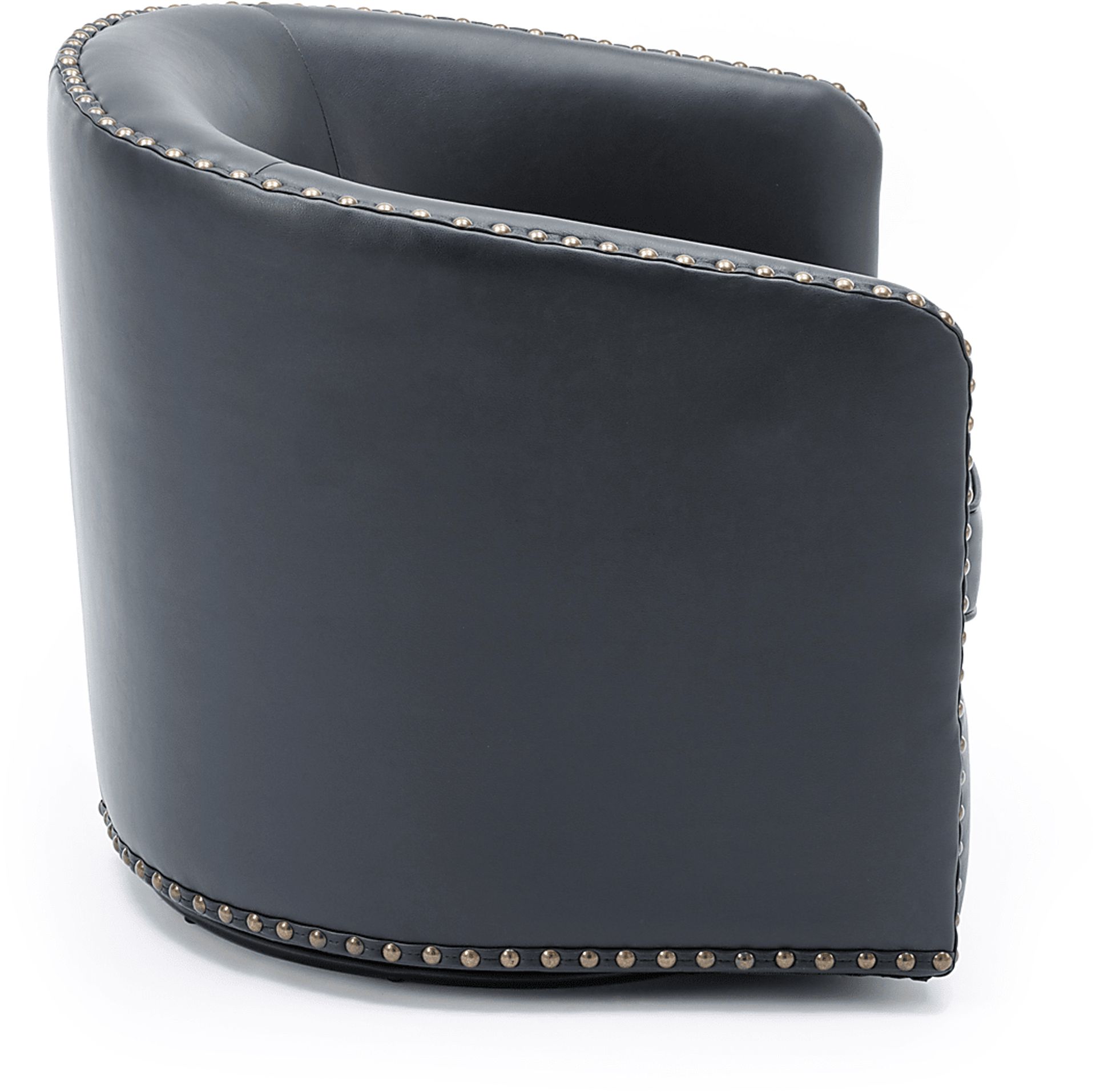 Colapissa Dark Blue Swivel Arm Chair - Image 3