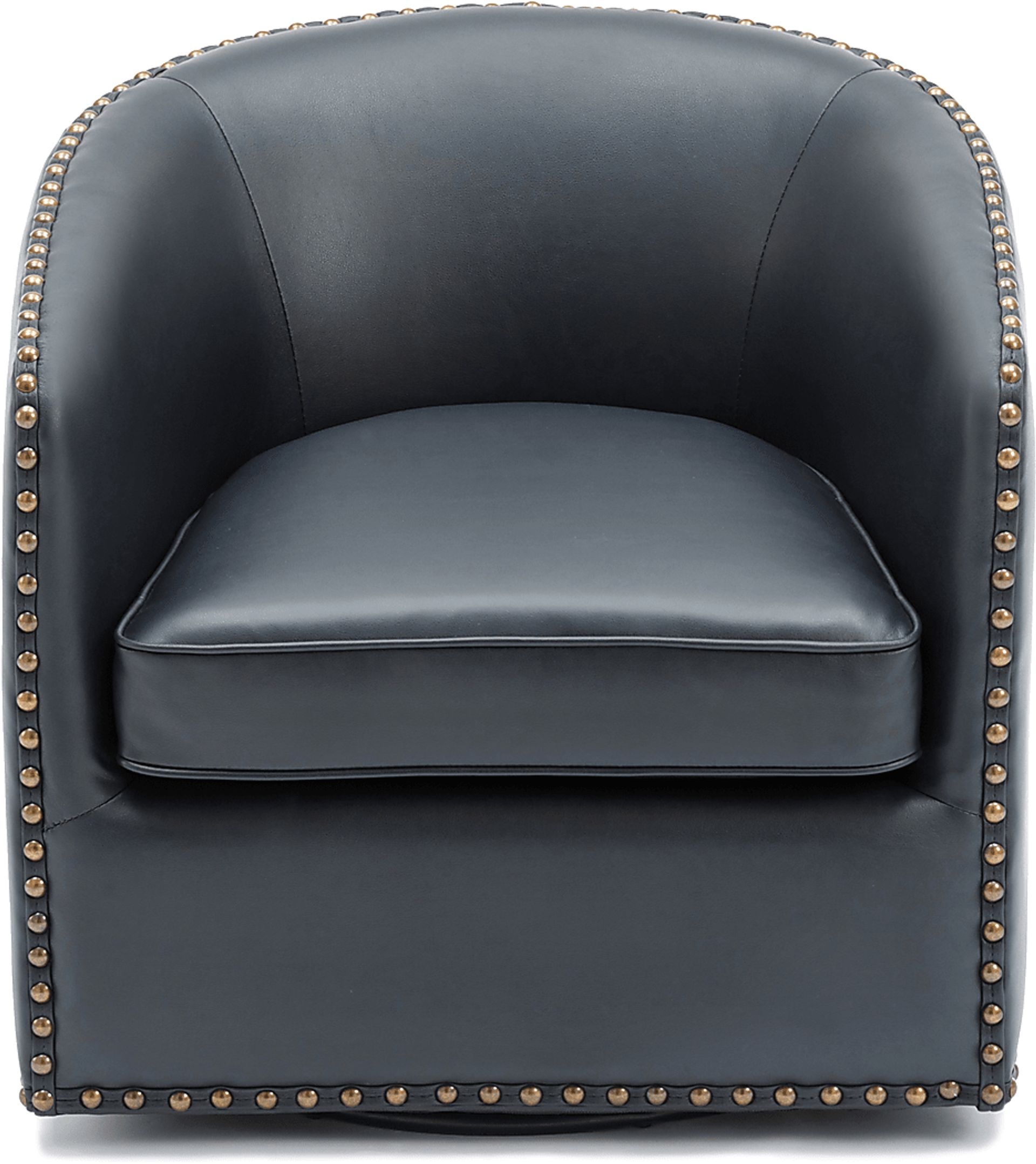 Colapissa Dark Blue Swivel Arm Chair - Image 4