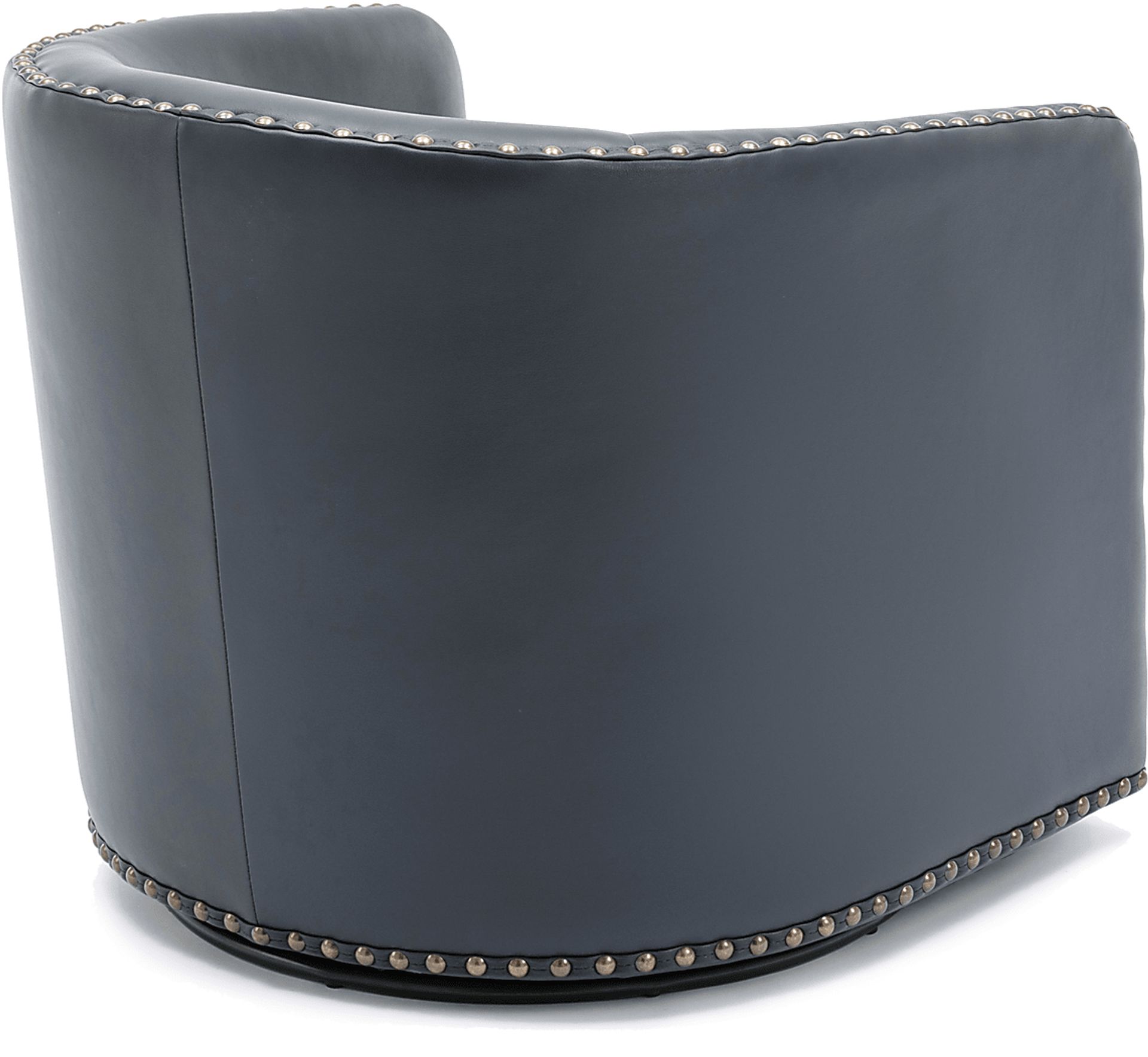 Colapissa Dark Blue Swivel Arm Chair - Image 5