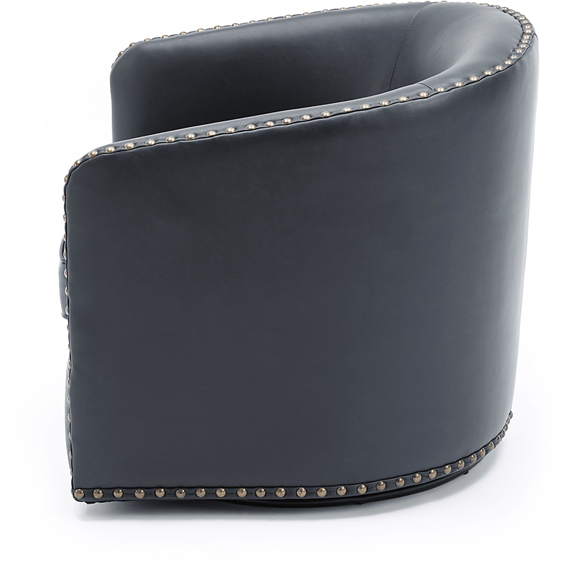 Colapissa Dark Blue Swivel Arm Chair - Image 6