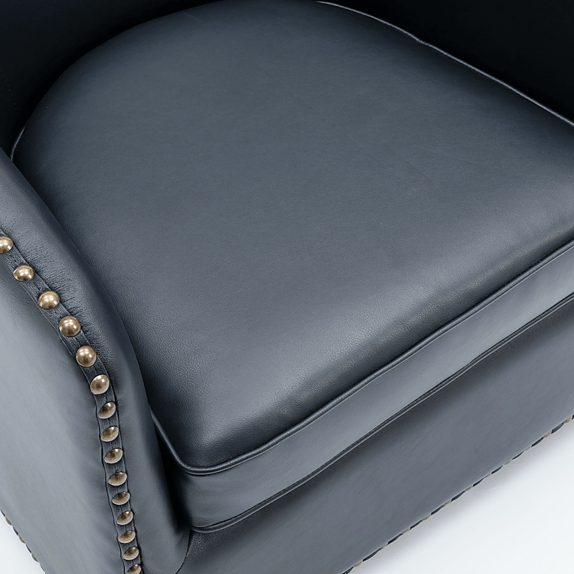 Colapissa Dark Blue Swivel Arm Chair - Image 9