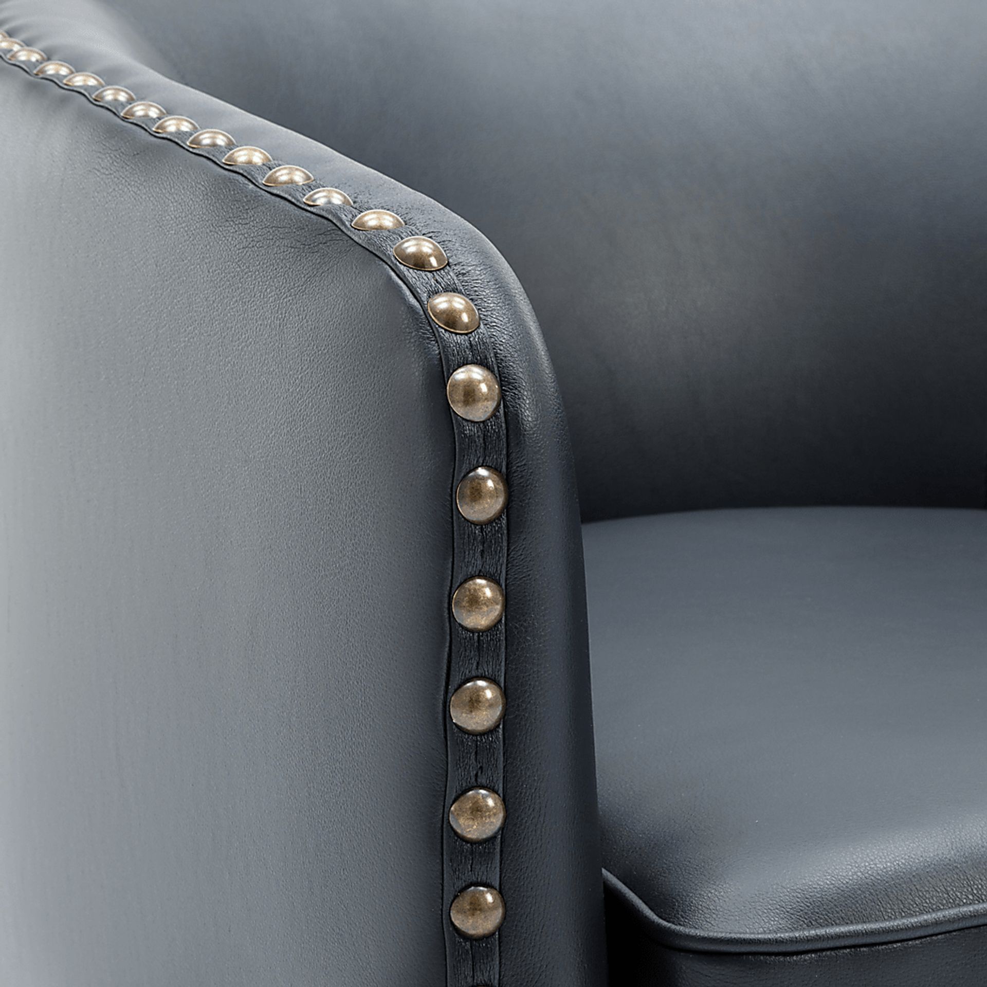 Colapissa Dark Blue Swivel Arm Chair - Image 10