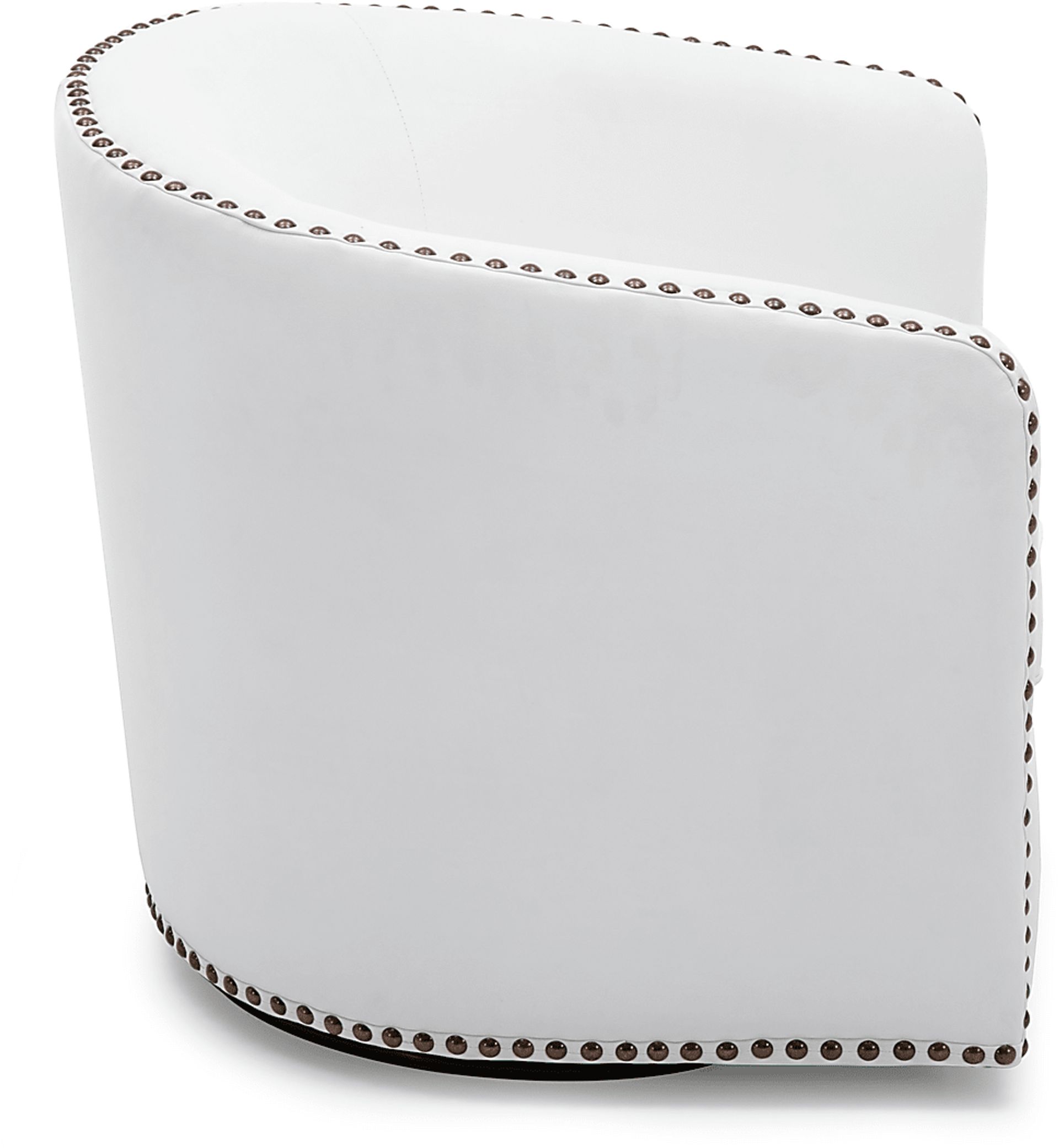 Colapissa White Swivel Arm Chair - Image 3