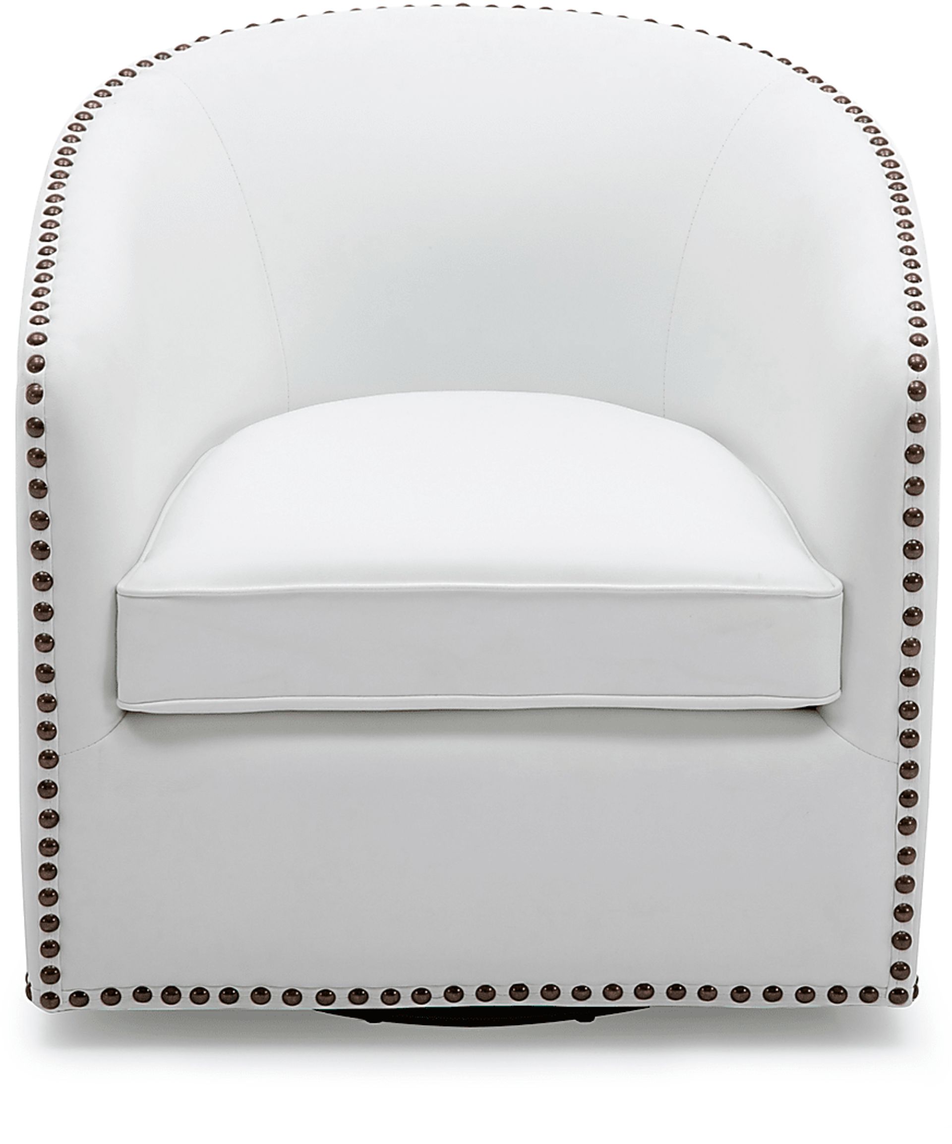 Colapissa White Swivel Arm Chair - Image 4