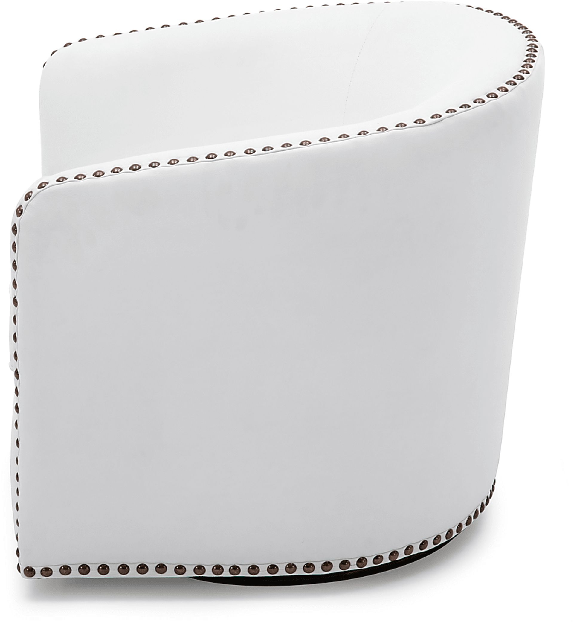 Colapissa White Swivel Arm Chair - Image 5