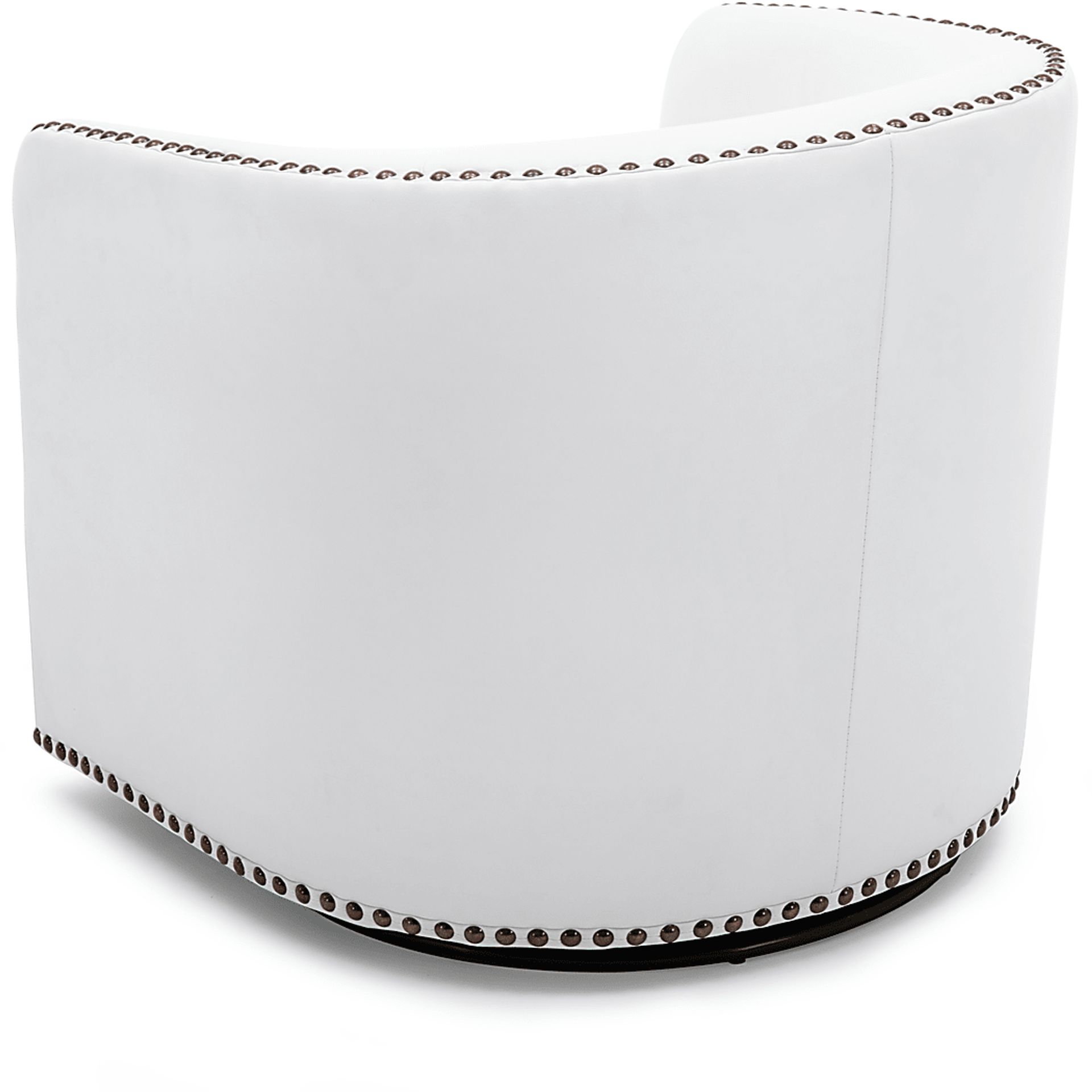 Colapissa White Swivel Arm Chair - Image 6