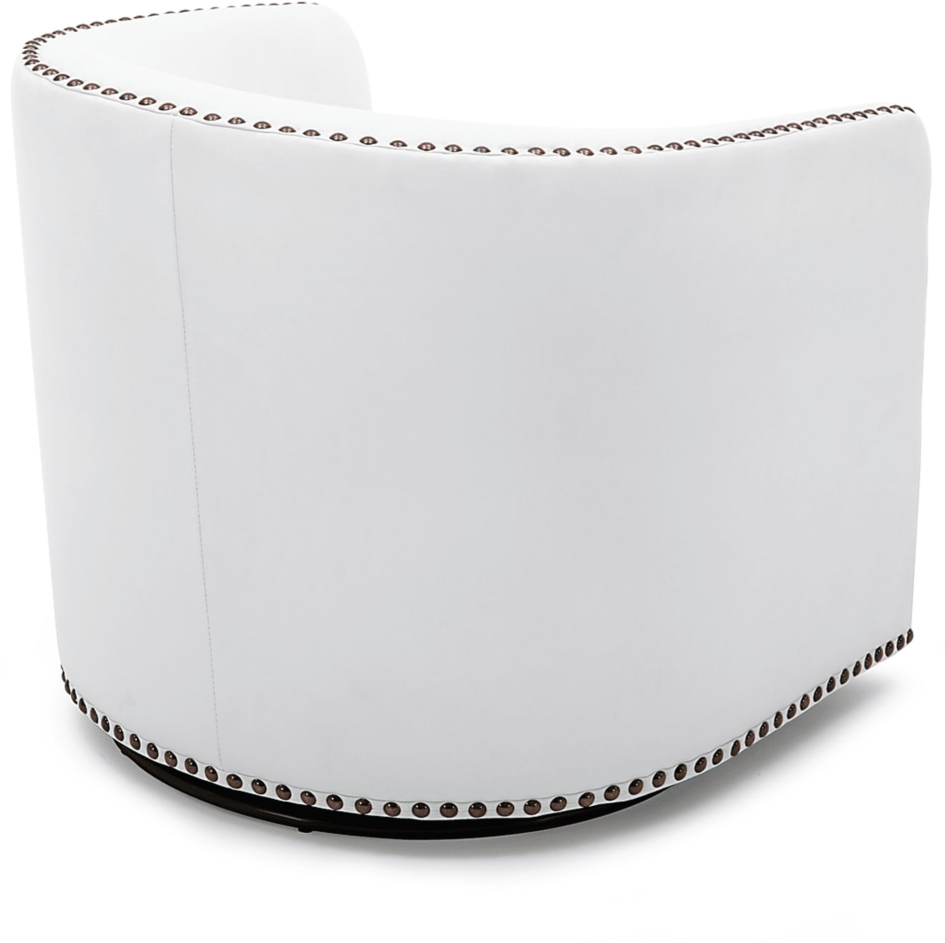 Colapissa White Swivel Arm Chair - Image 7