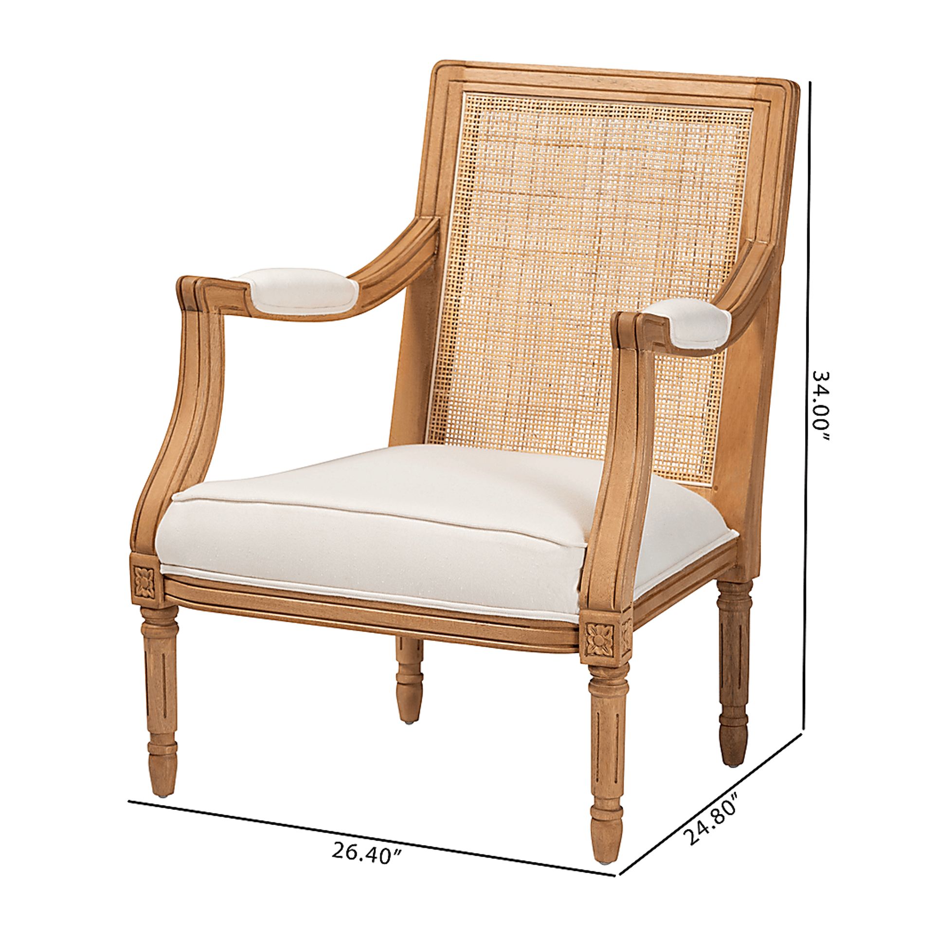 Colbourne Oak Accent Chair - Image 10