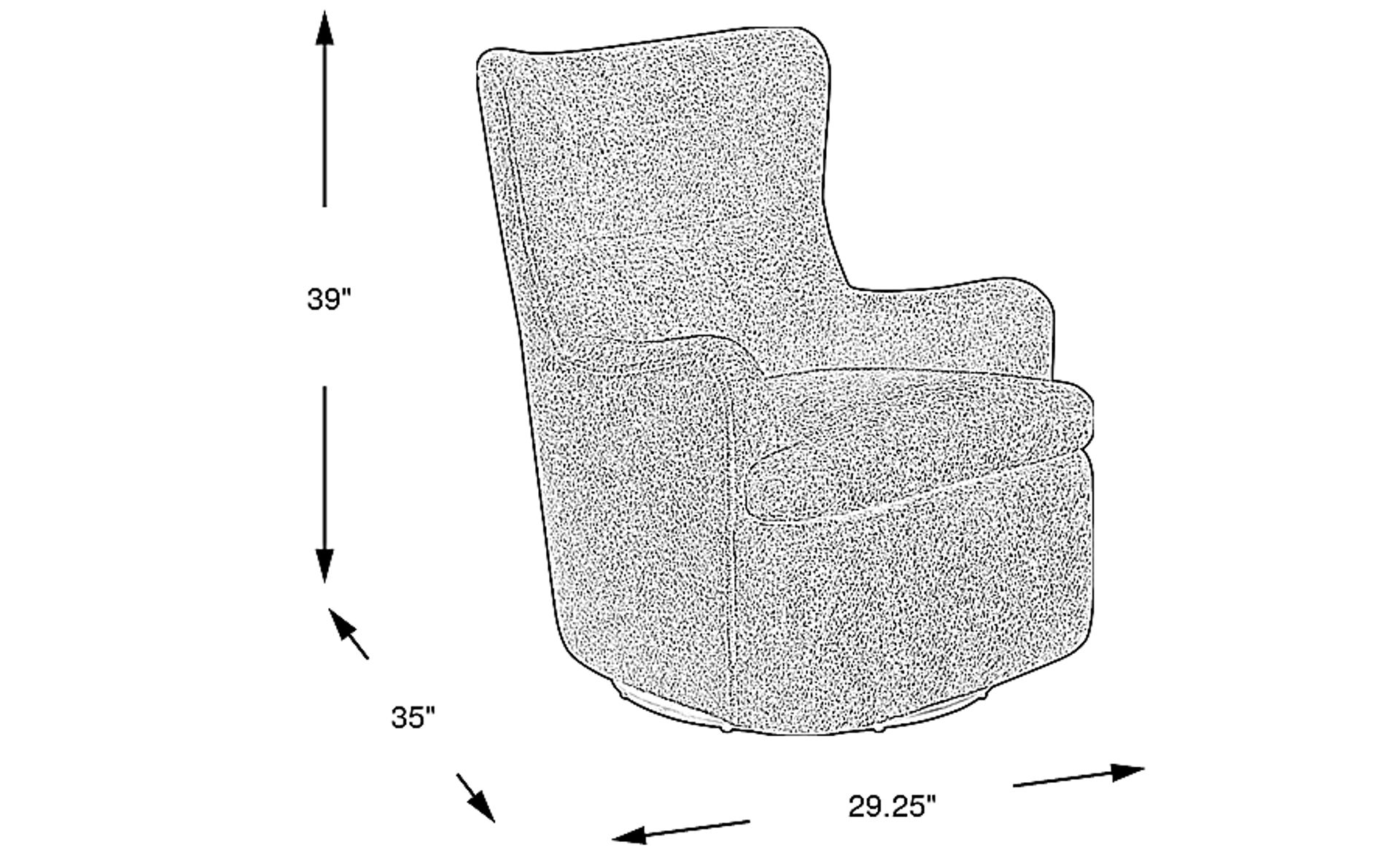 Dimension Image. Please refer to the Dimension Tab on this page for dimension details.