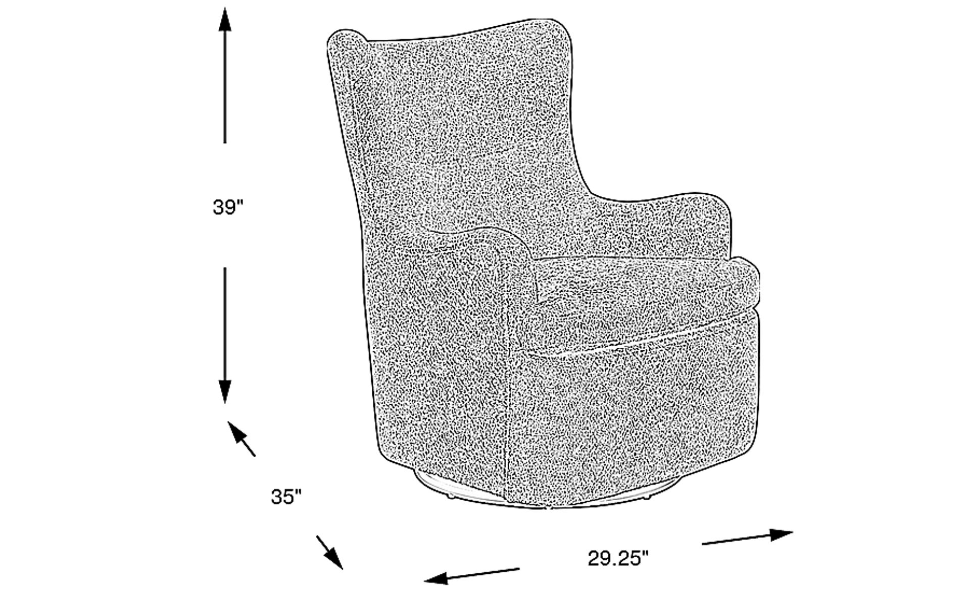 Dimension Image. Please refer to the Dimension Tab on this page for dimension details.