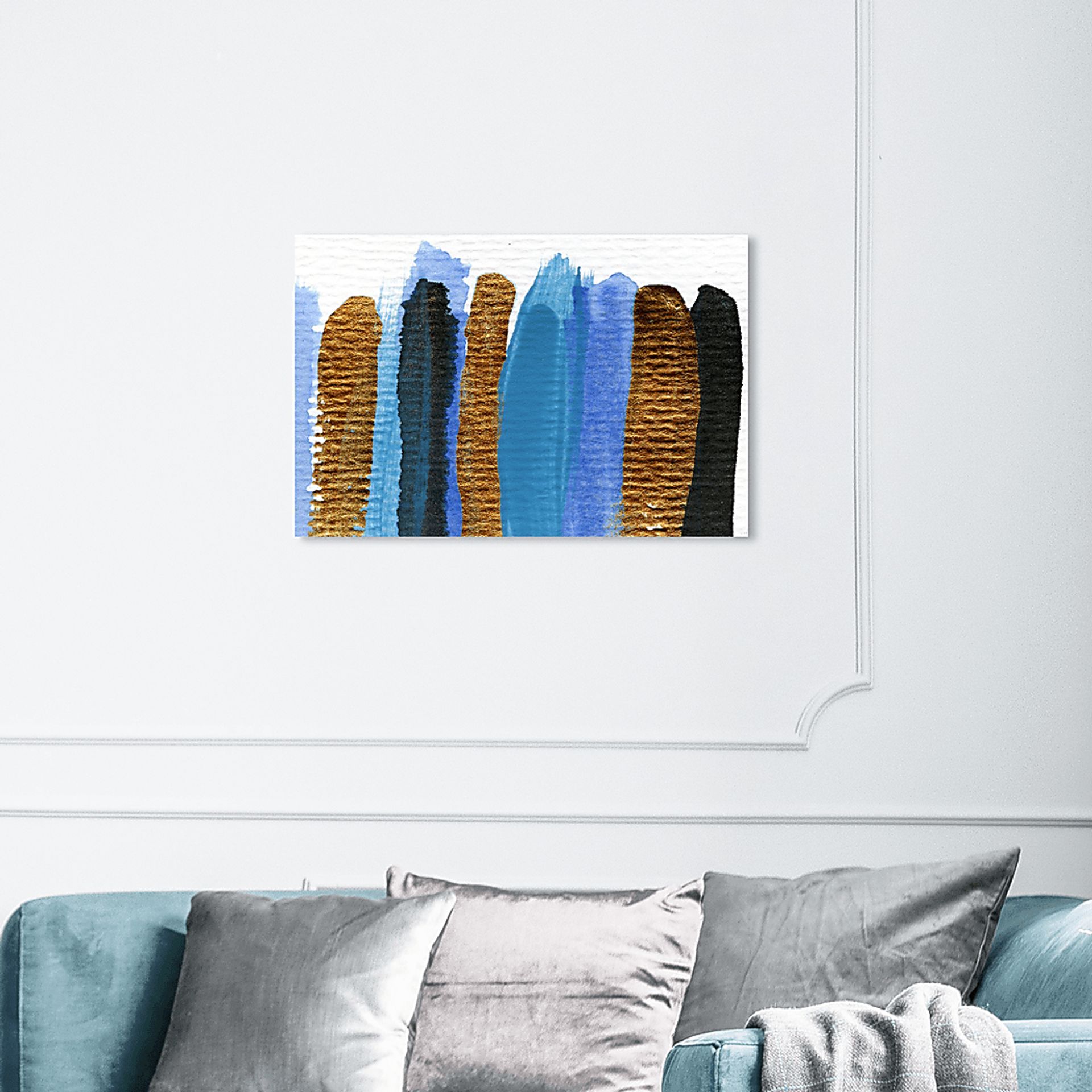 Cold Surface Blue Artwork - Image 4