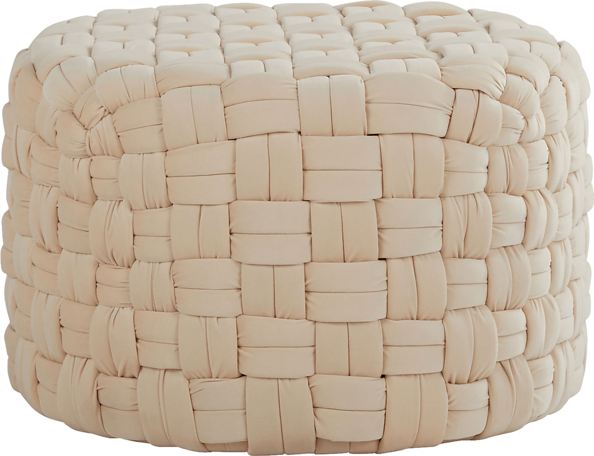 Colearine Cream Ottoman - Image 1