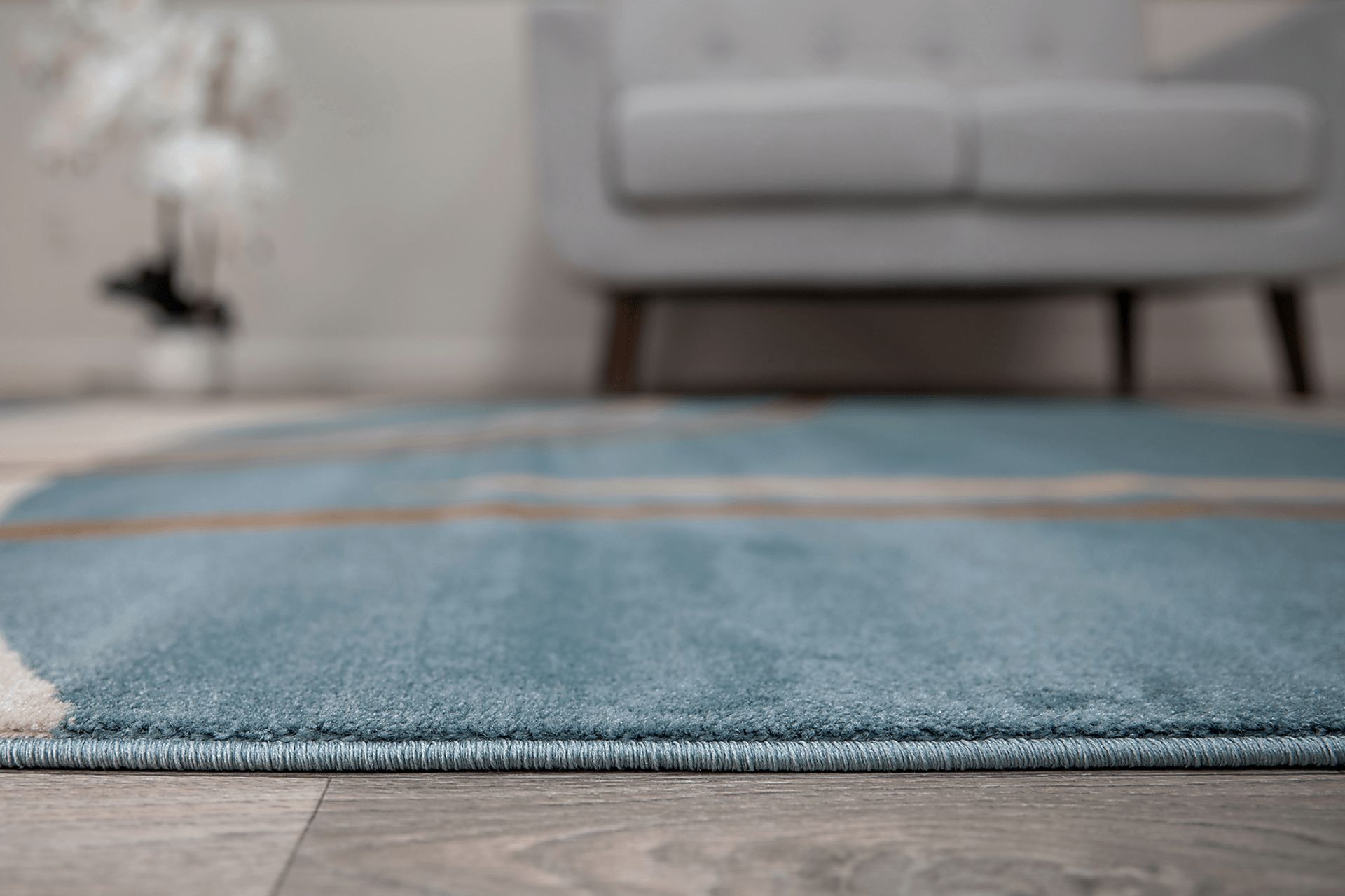 Coleen Blue 3'3 x 5' Rug - Image 3