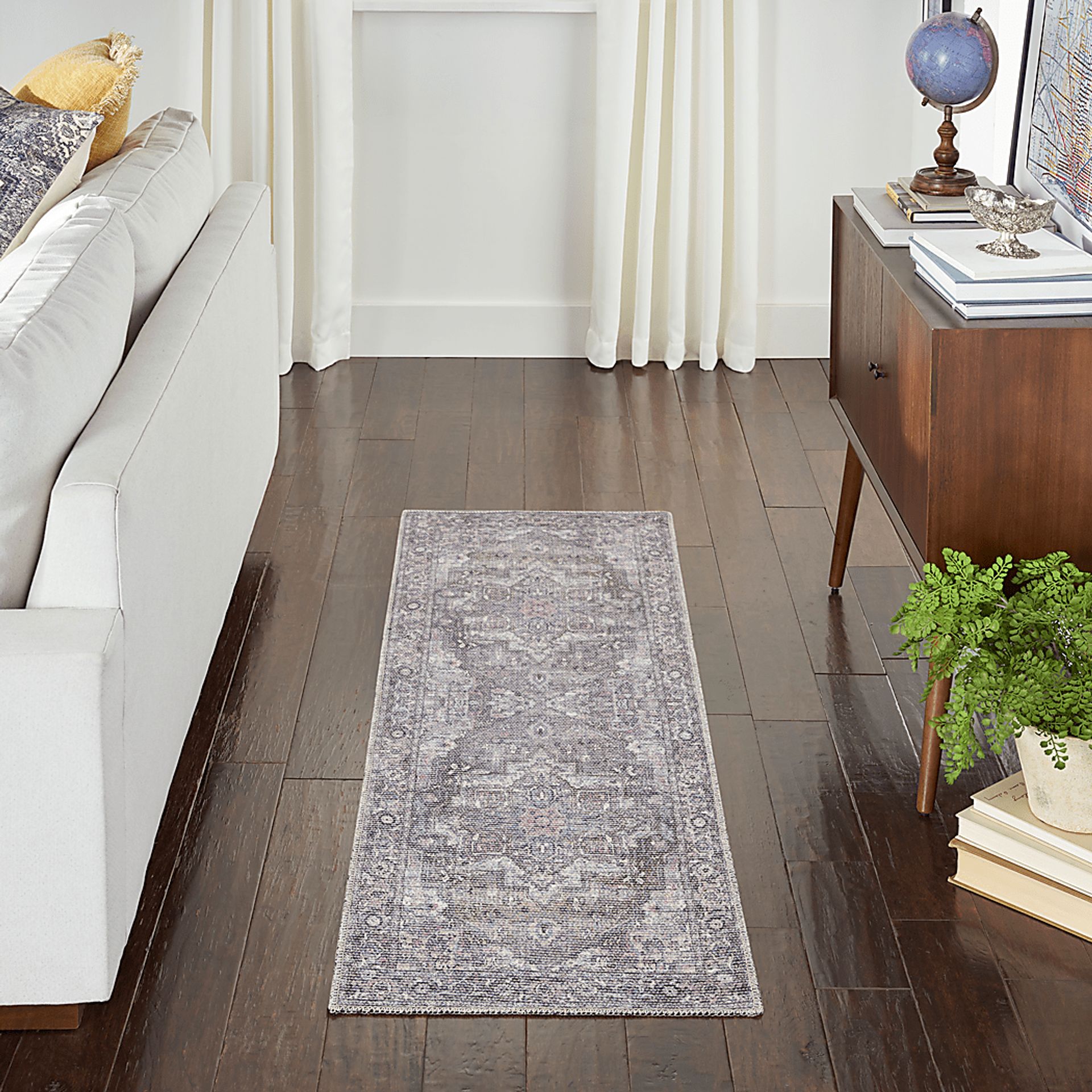 Coleena Gray 2' x 6' Runner Rug - Image 2