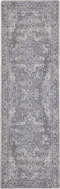 Coleena Gray 2' x 6'  Runner Rug