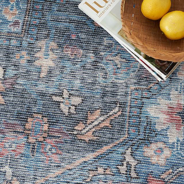 Coleena Light Blue 9'2 x 12'  Rug - Thumbnail - Image 4