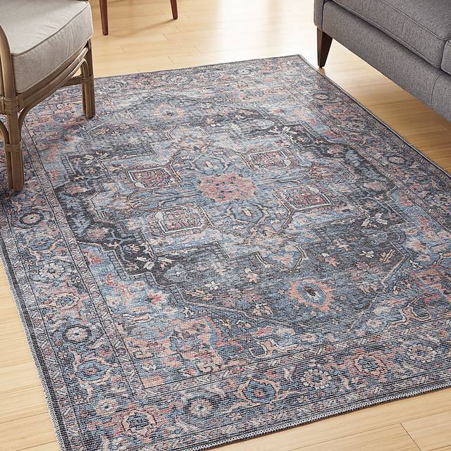 Coleena Light Blue 9'2 x 12'  Rug - Thumbnail - Image 8