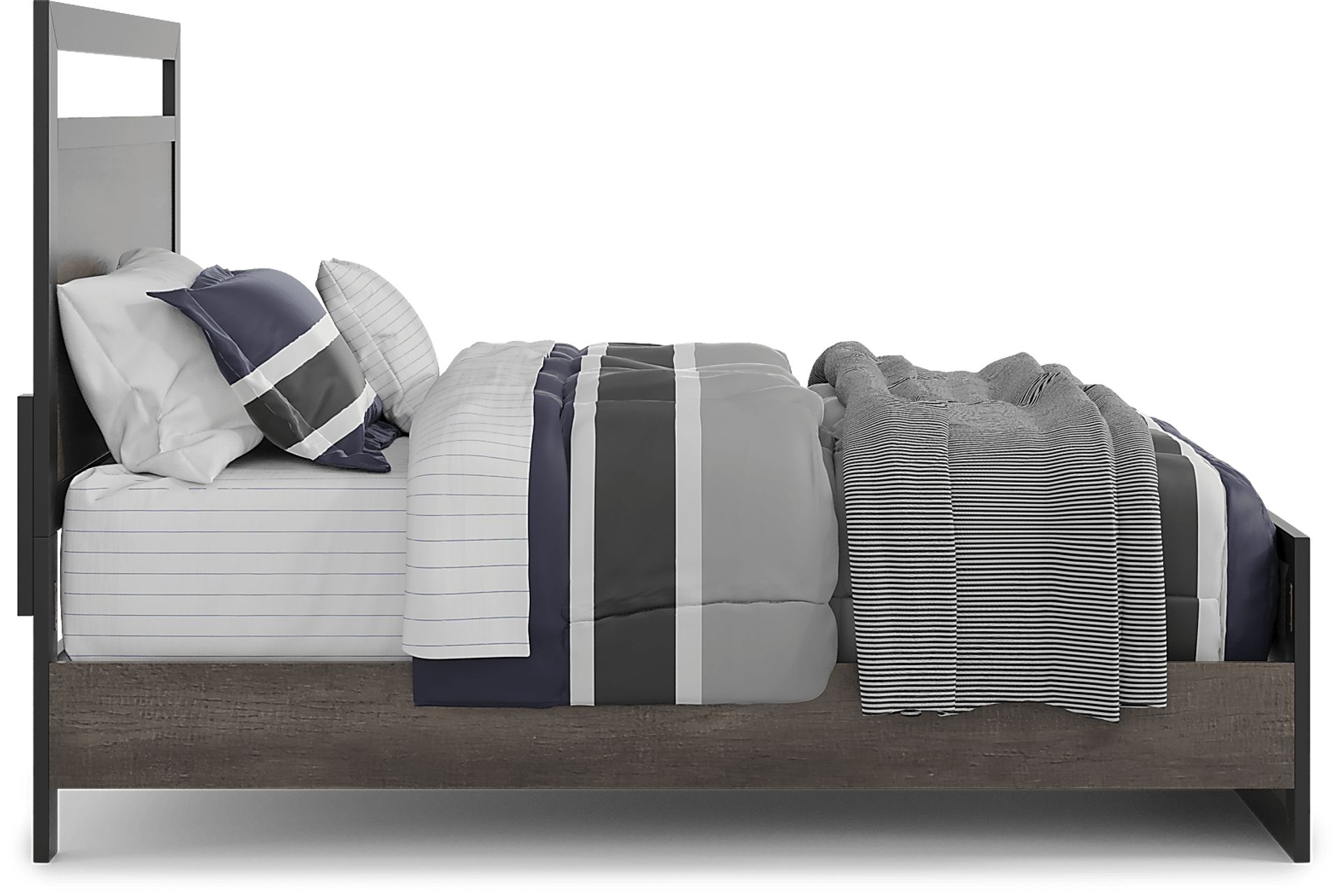 Kids Colefax Avenue Gray 3 Pc Full Panel Bed - Image 3