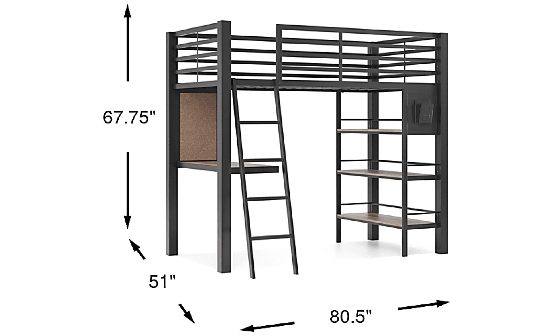 Dimension Image. Please refer to the Dimension Tab on this page for dimension details.