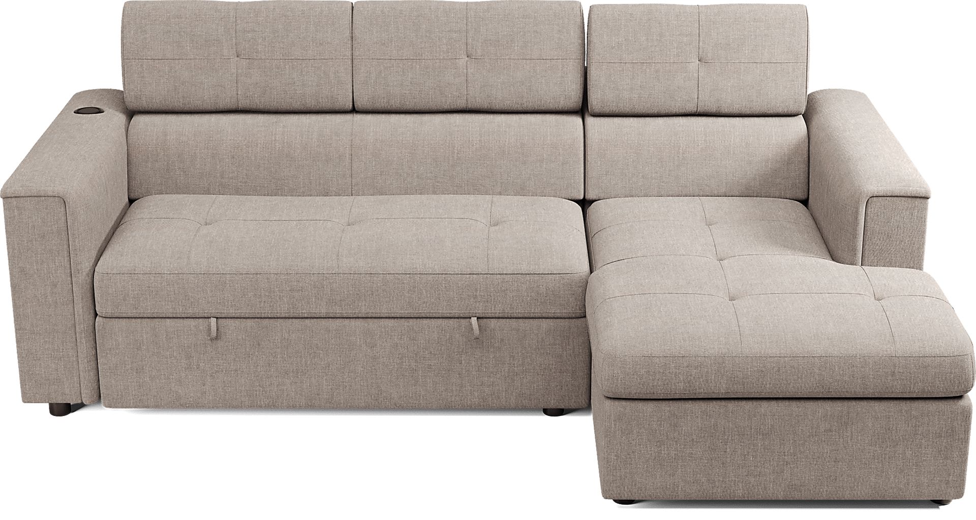 Coleford Brown 2 Pc Sleeper Sectional - Image 4