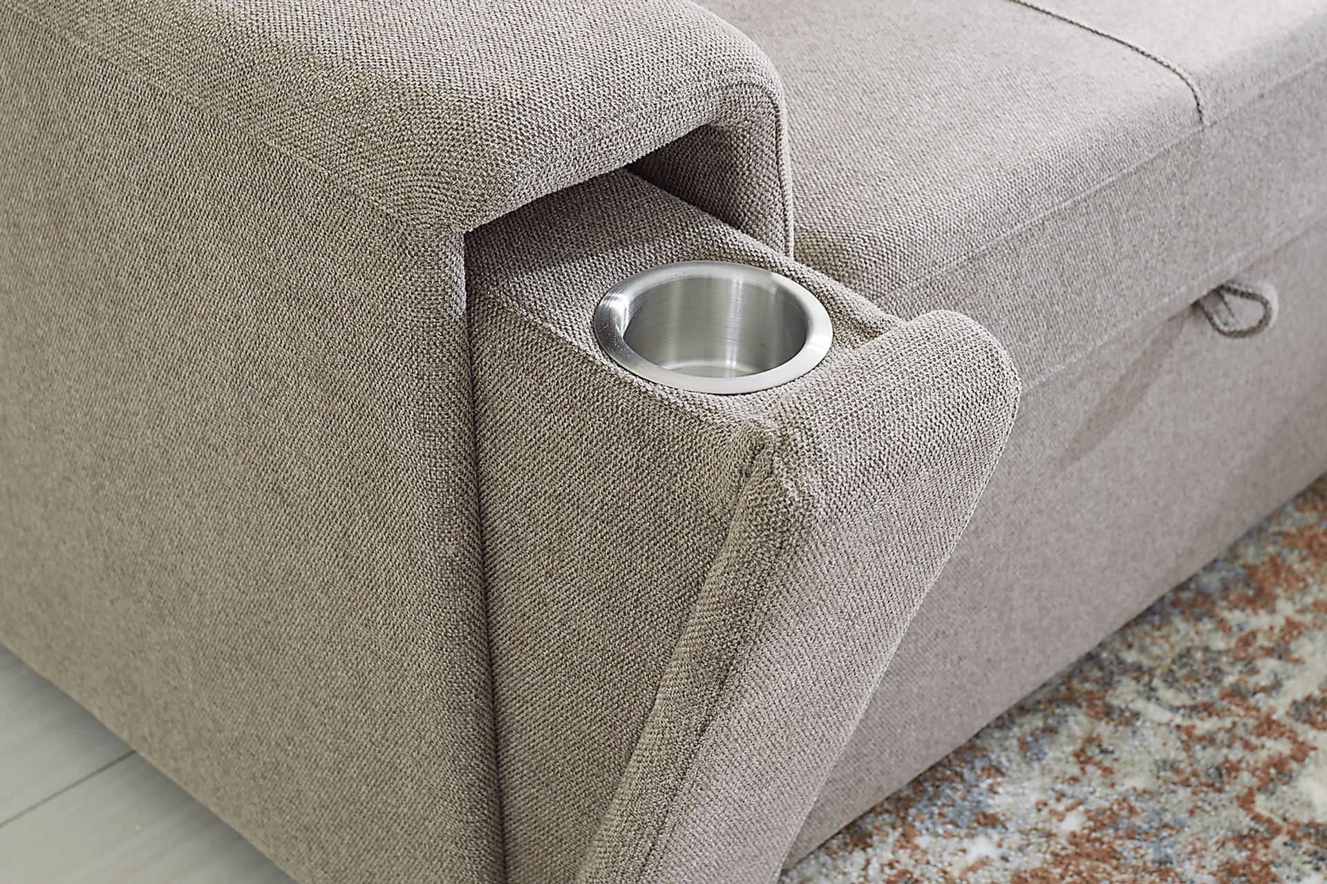Coleford Brown 2 Pc Sleeper Sectional - Image 7