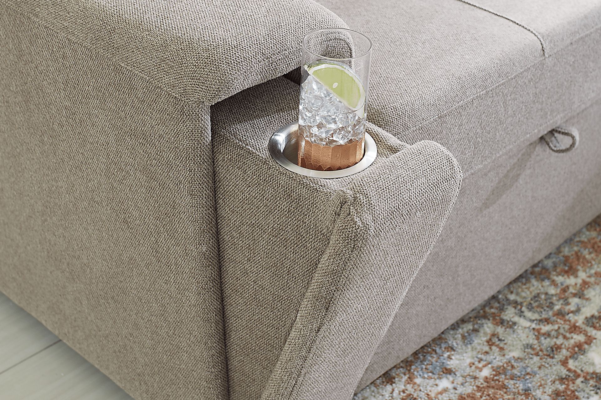 Coleford Brown 2 Pc Sleeper Sectional - Image 8