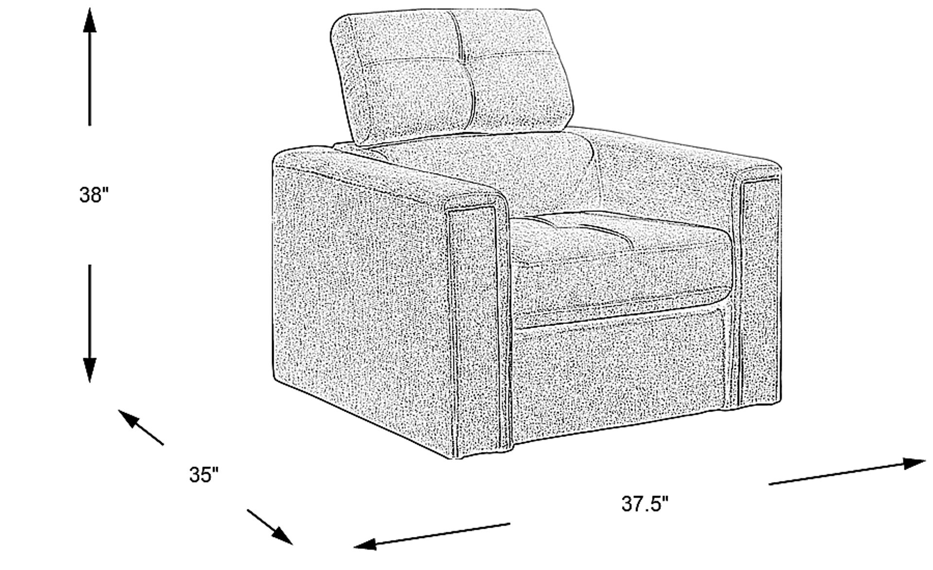 Dimension Image. Please refer to the Dimension Tab on this page for dimension details.