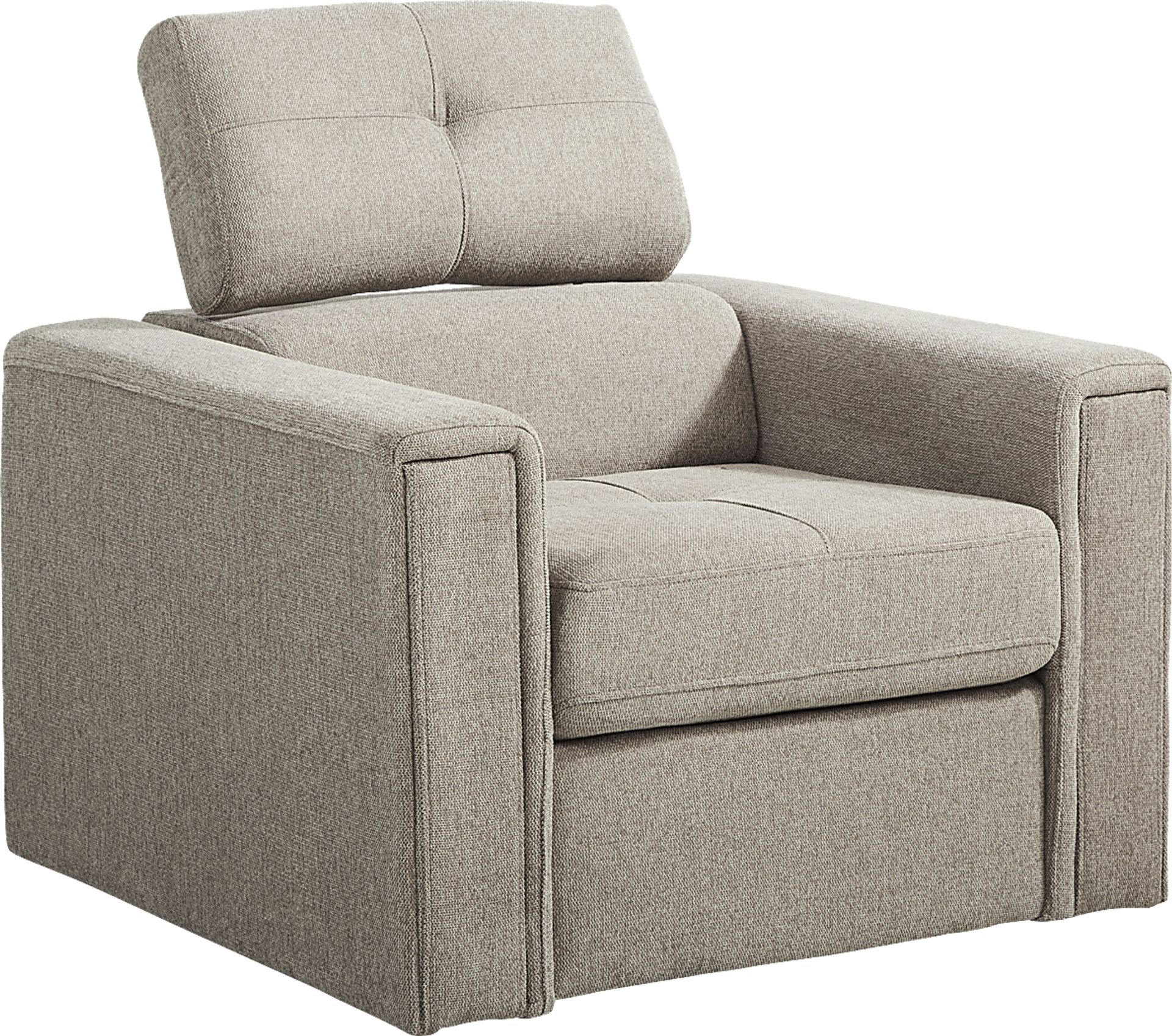Coleford Brown Swivel Chair - Image 1