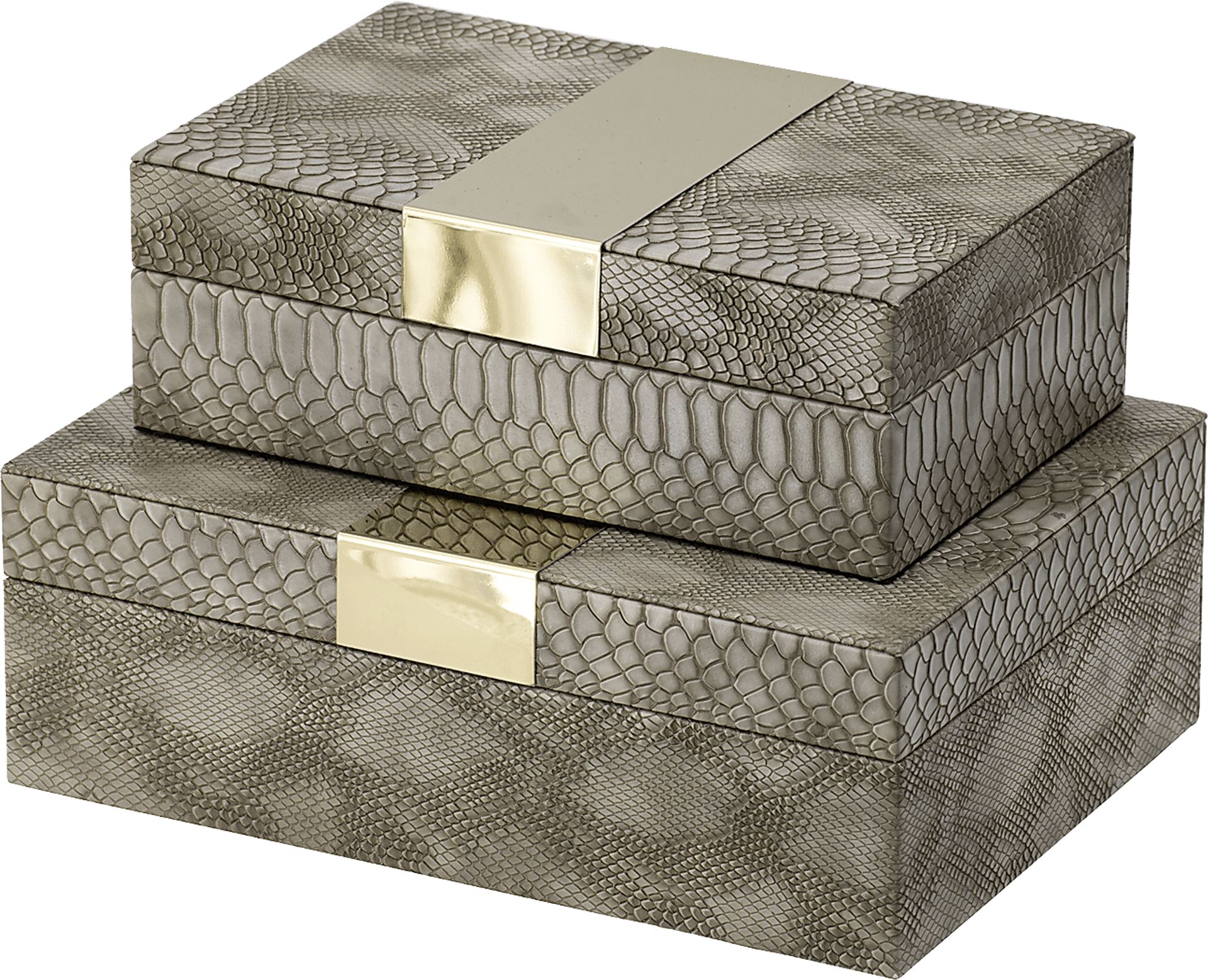 Coleraine Brown Box, Set of 2 - Image 1