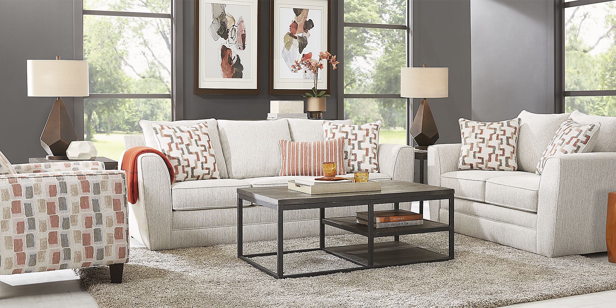Colesby Gray 2 Pc Living Room