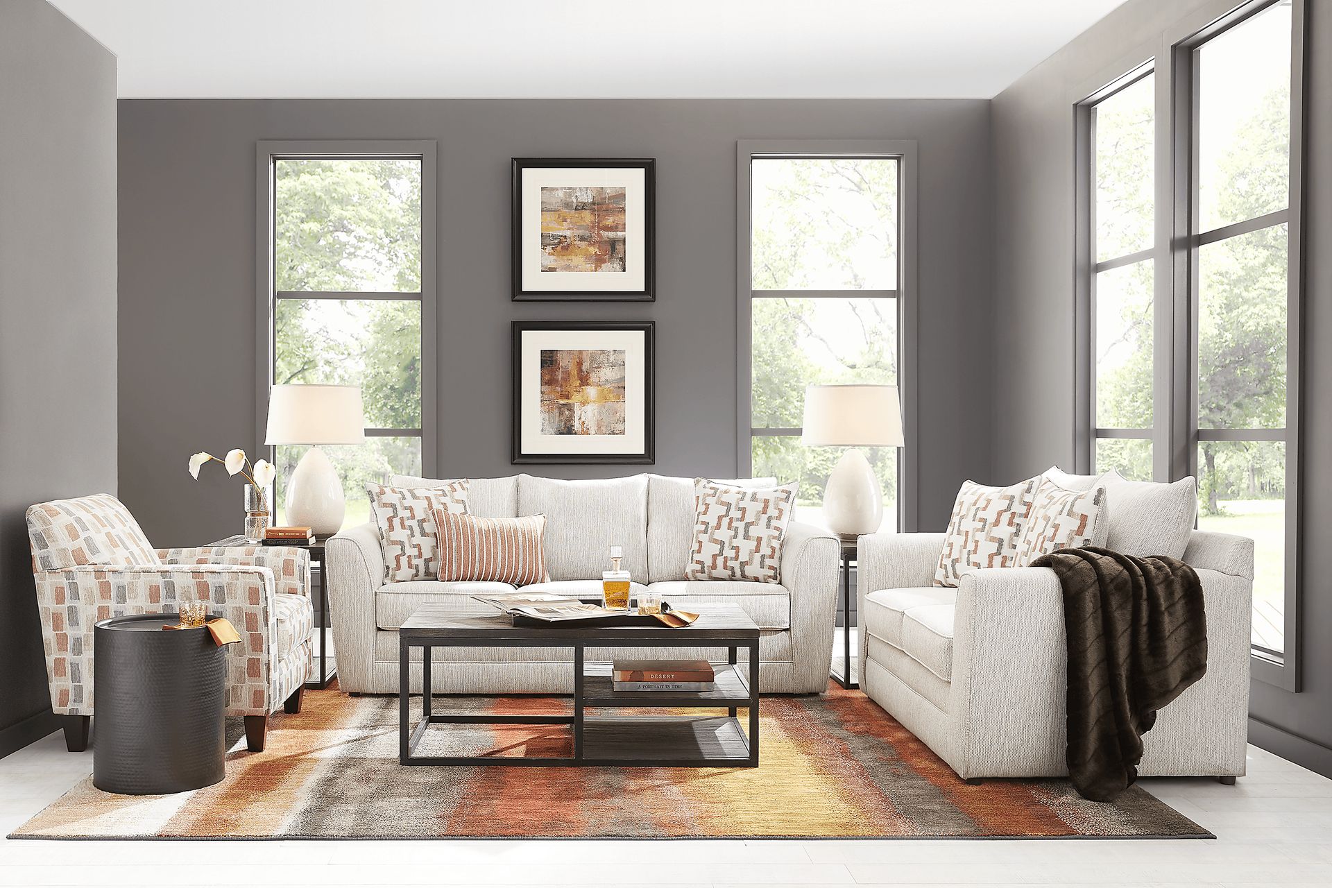 Colesby Gray 8 Pc Living Room - Image 1