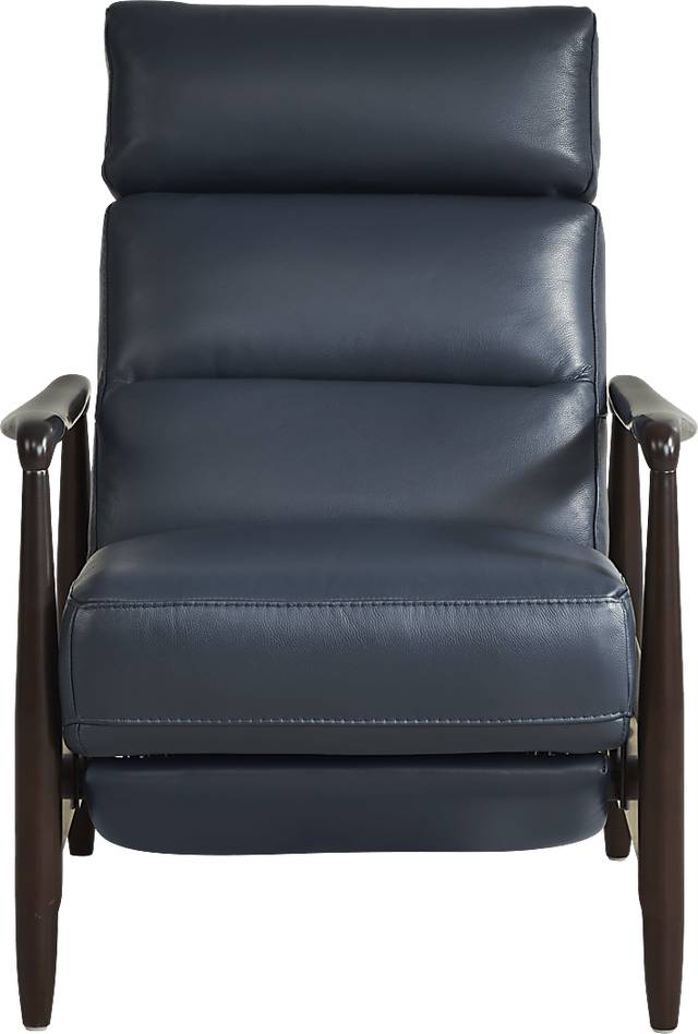 Coleston Blue Push Back Recliner - Thumbnail - Image 2