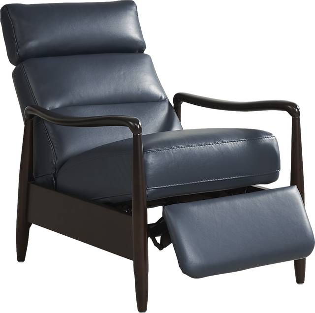 Coleston Blue Push Back Recliner - Thumbnail - Image 4